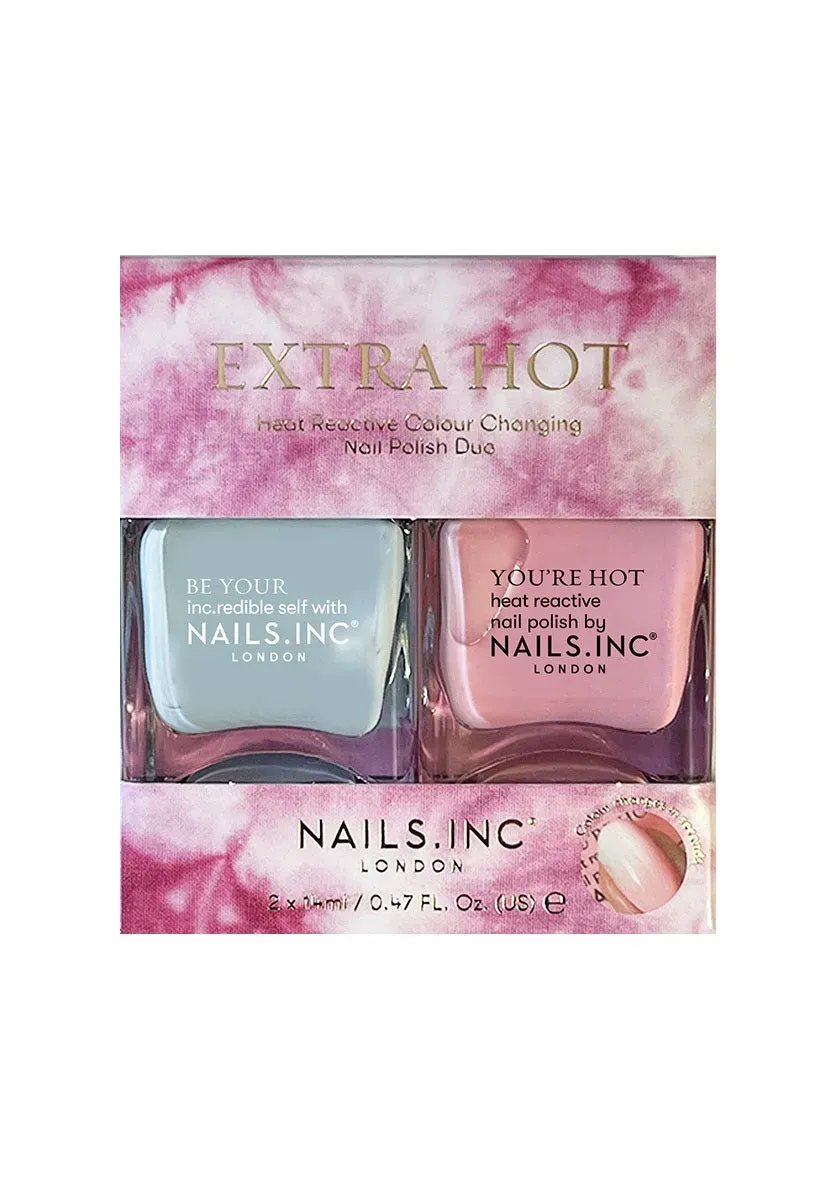 Nails Inc Extra Hot neglelakk duo 2-pk skiftende