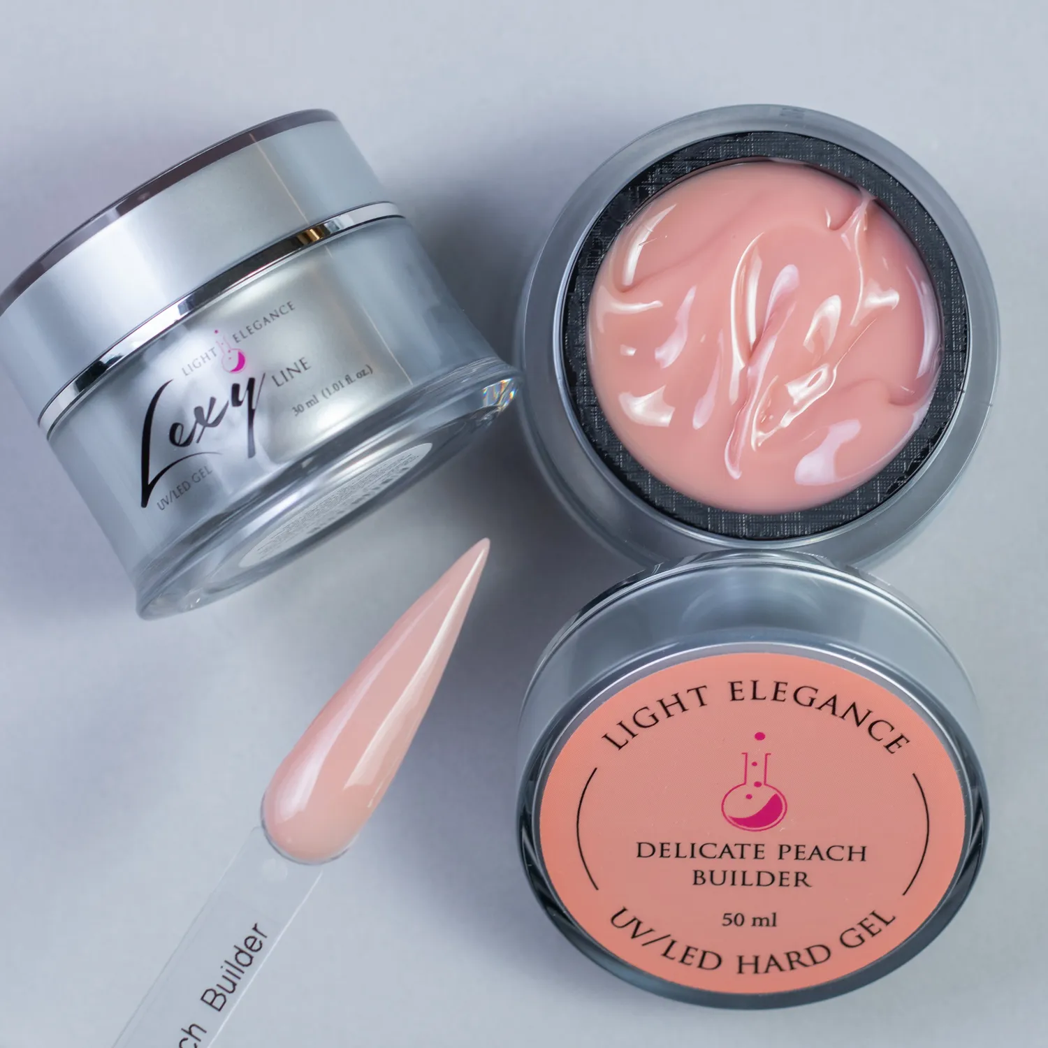 Light Elegance Lexy Line Delicate Peach byggjegel 10 ml ferskenrosa