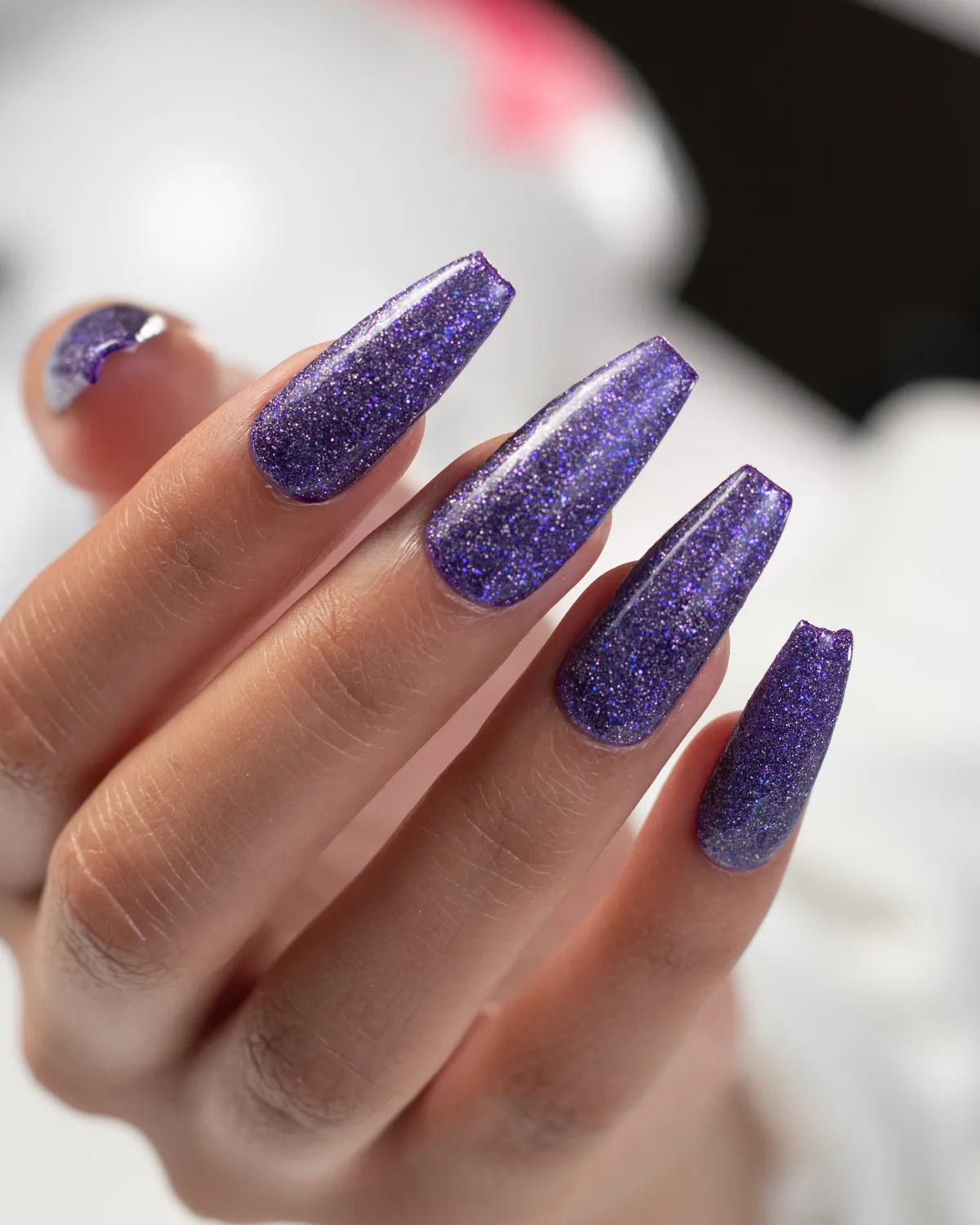 Light Elegance Supernova glittergel 10 ml metall-lilla