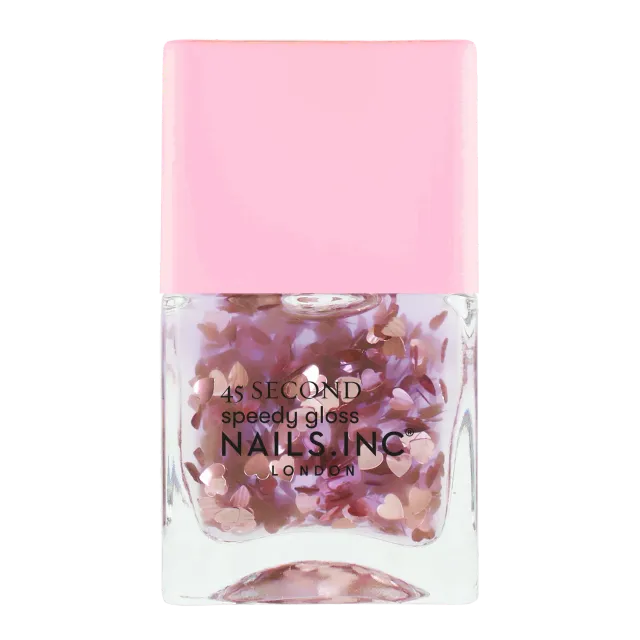 Nails Inc London 45 Second Speedy Gloss Margot Heart Topper neglelakk