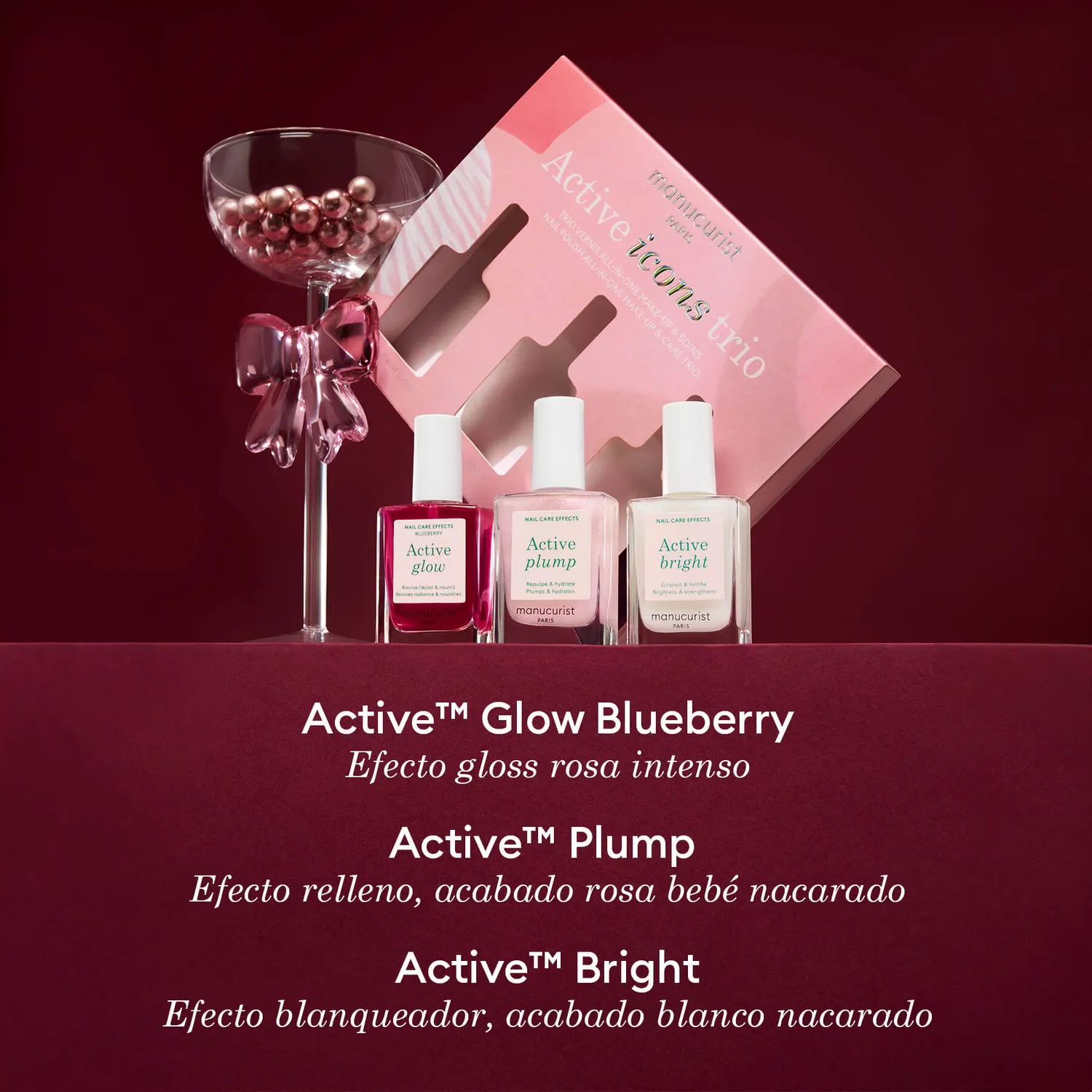 Manucurist Active Bestselger Trio pleielakk 3x15ml