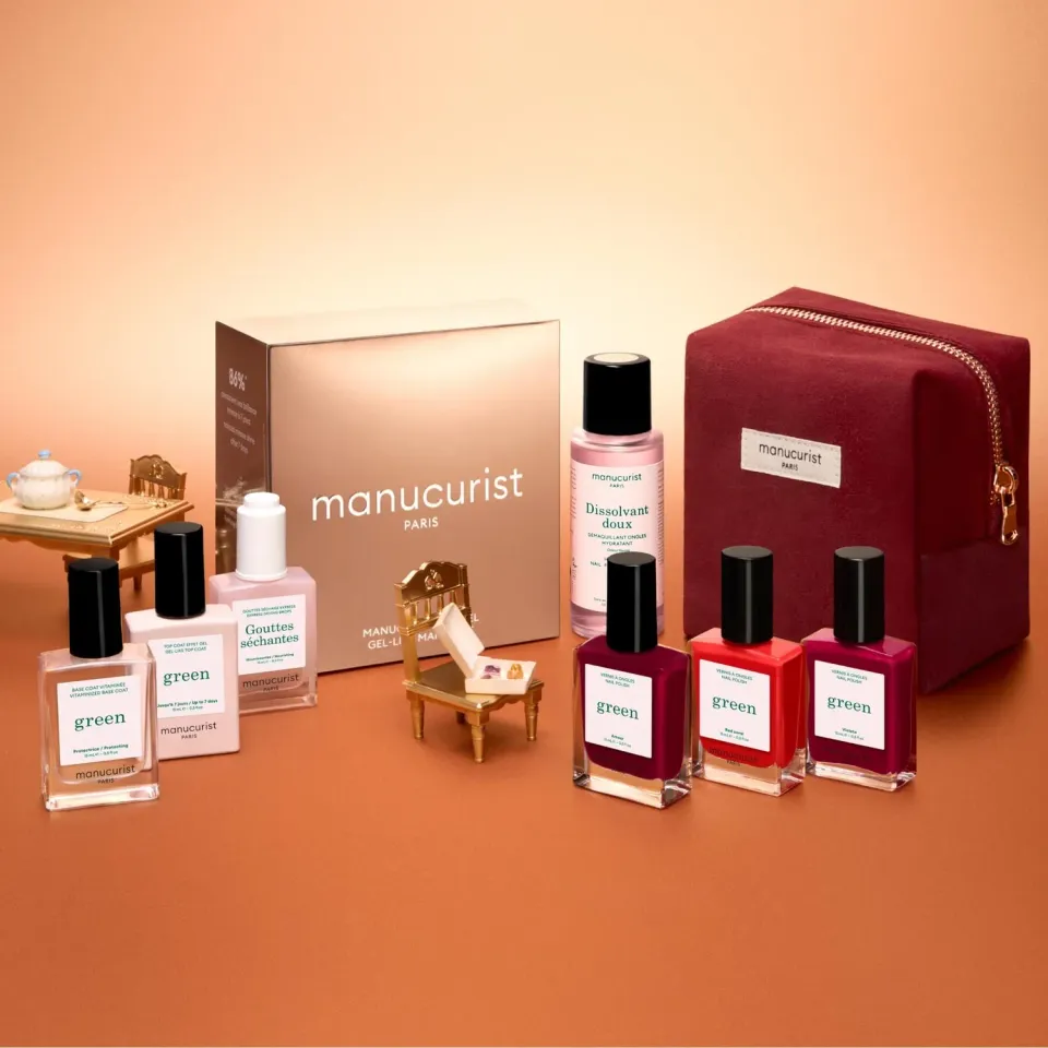 Manucurist Green Starter Kit gavesett gel-effekt 7 dagers holdbarhet