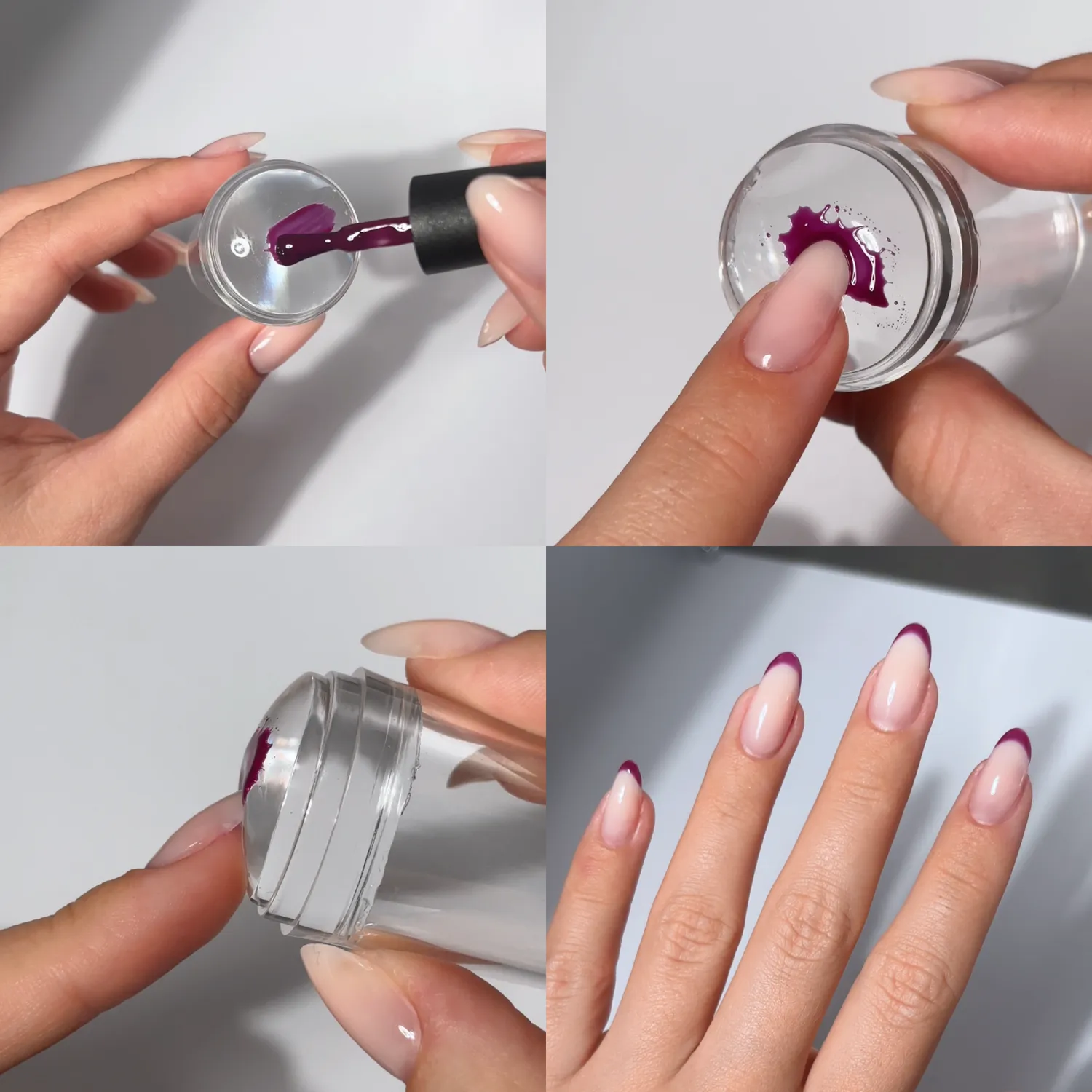 The Gel Collection neglestempel fransk manikyr