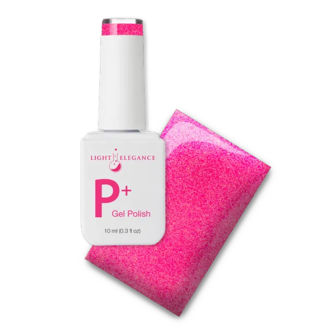 Light Elegance P+ Pinch Me Pink glitter gellakk 10 ml
