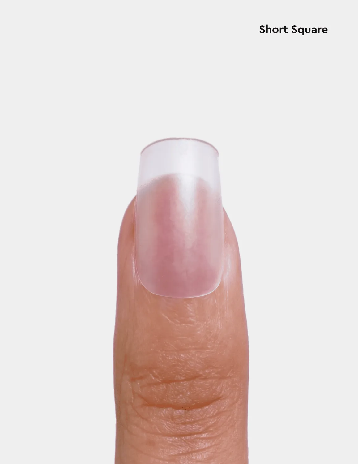 Le Mini Macaron Le Gel Nail Tips Short Round Square kunstnegler matt