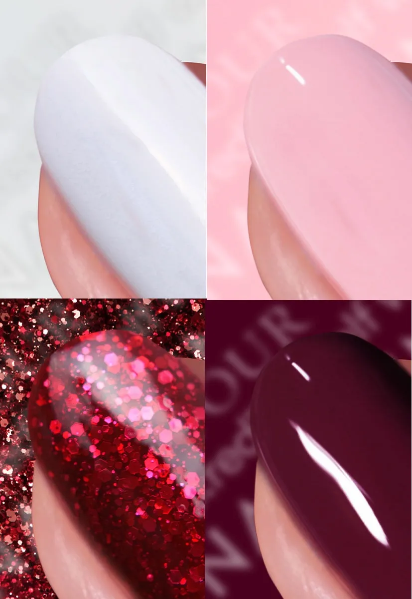Nails Inc London Red Velvet Please neglelakk 4-pk