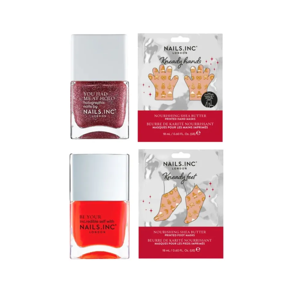 Nails Inc Festive Feels and Heels neglelakksett duo