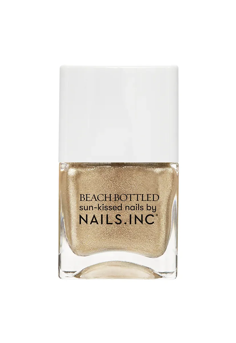 Nails Inc Beach Bottled That Tan Life neglelakk gull