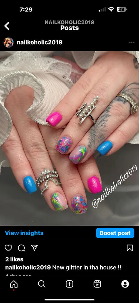 Light Elegance Sangria glittergel 10 ml flerfarget perle