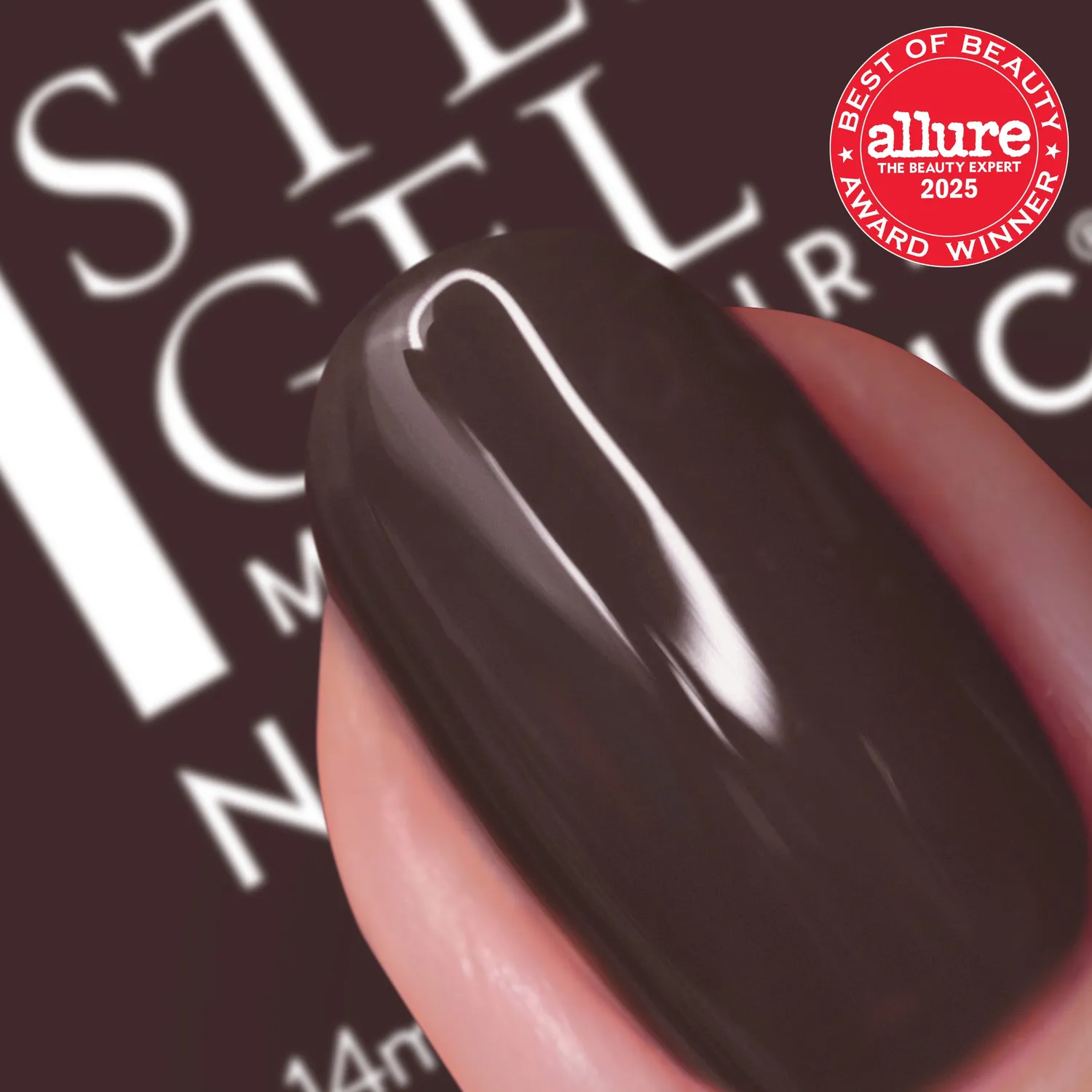 Nails Inc It’s Topless Kourtney 1-Step Gel neglelakk brun