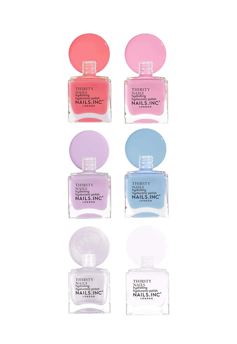 Nails Inc London Thirsty Nails neglelakk 6-pk krem
