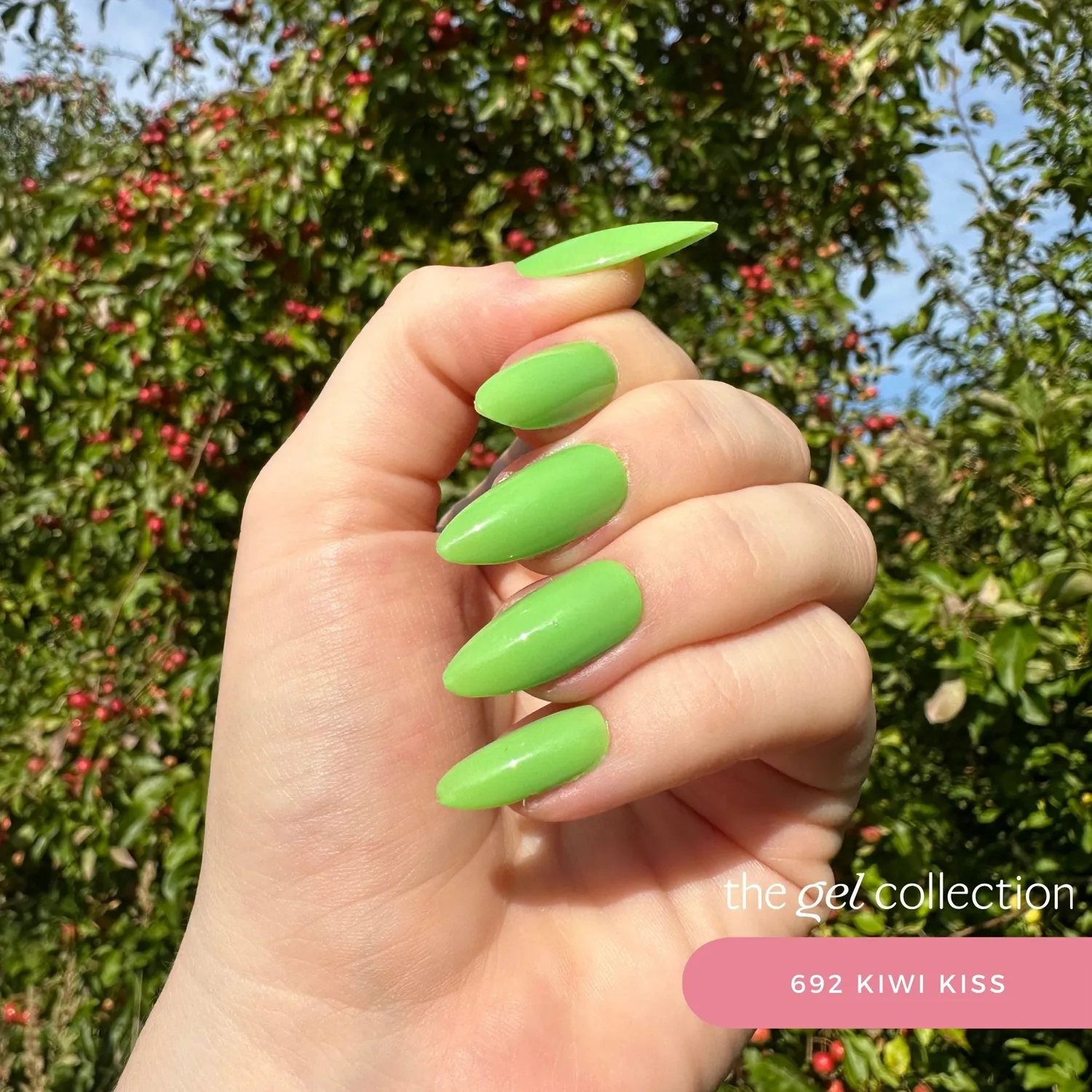 The Gel Collection 692 Kiwi Kiss gellakk 10 ml lys grønn