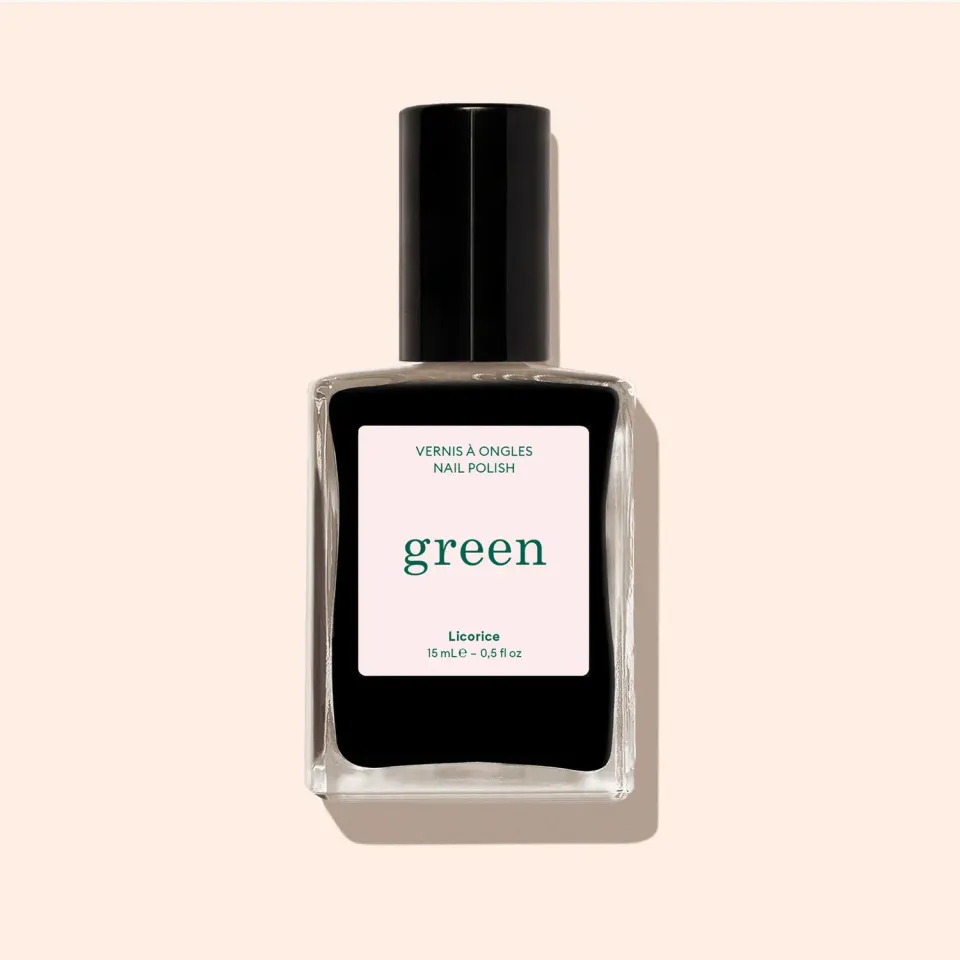 Manucurist Green Licorice neglelakk svart dekkende