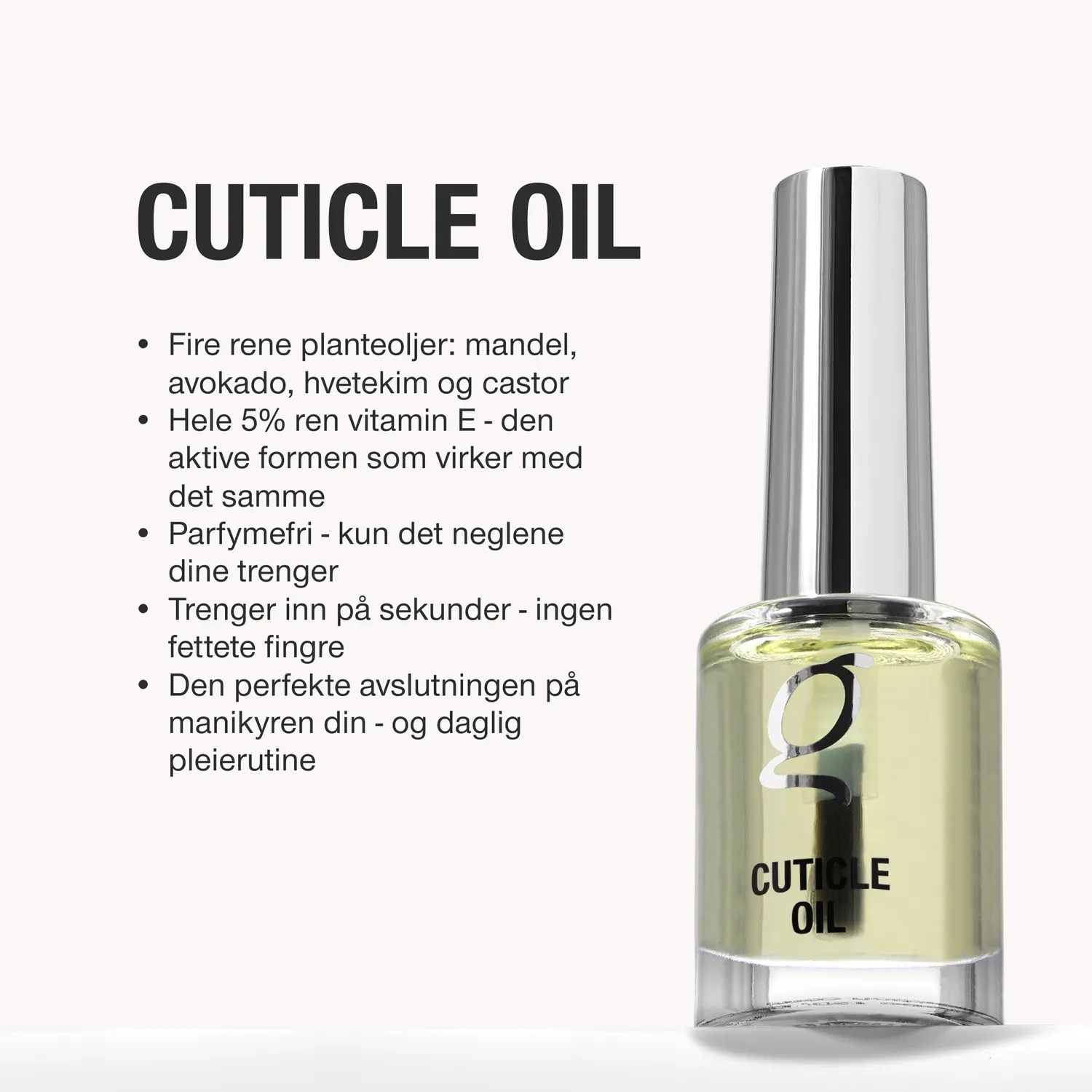 The Gel Collection Cuticle Oil neglebåndsolje 10 ml parfymefri