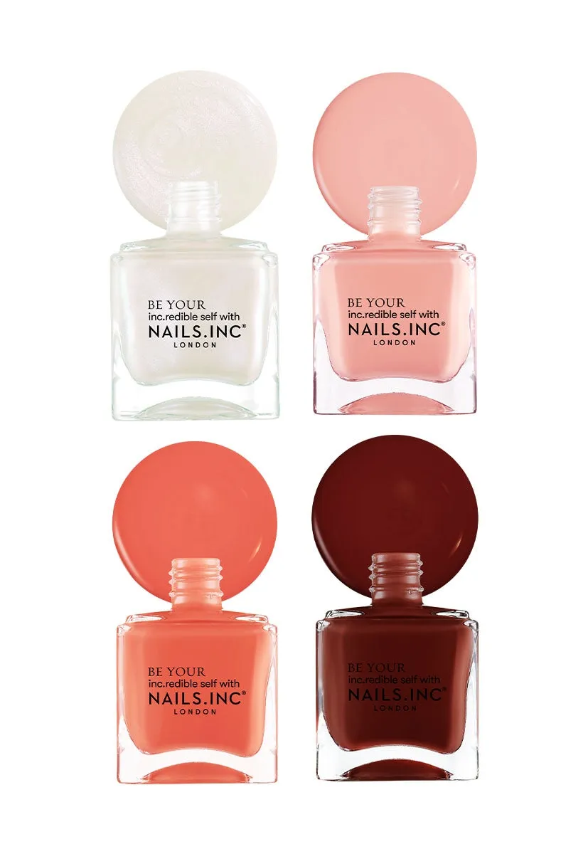 Nails Inc London Apricot Crush neglelakk 4-pk krem aprikos