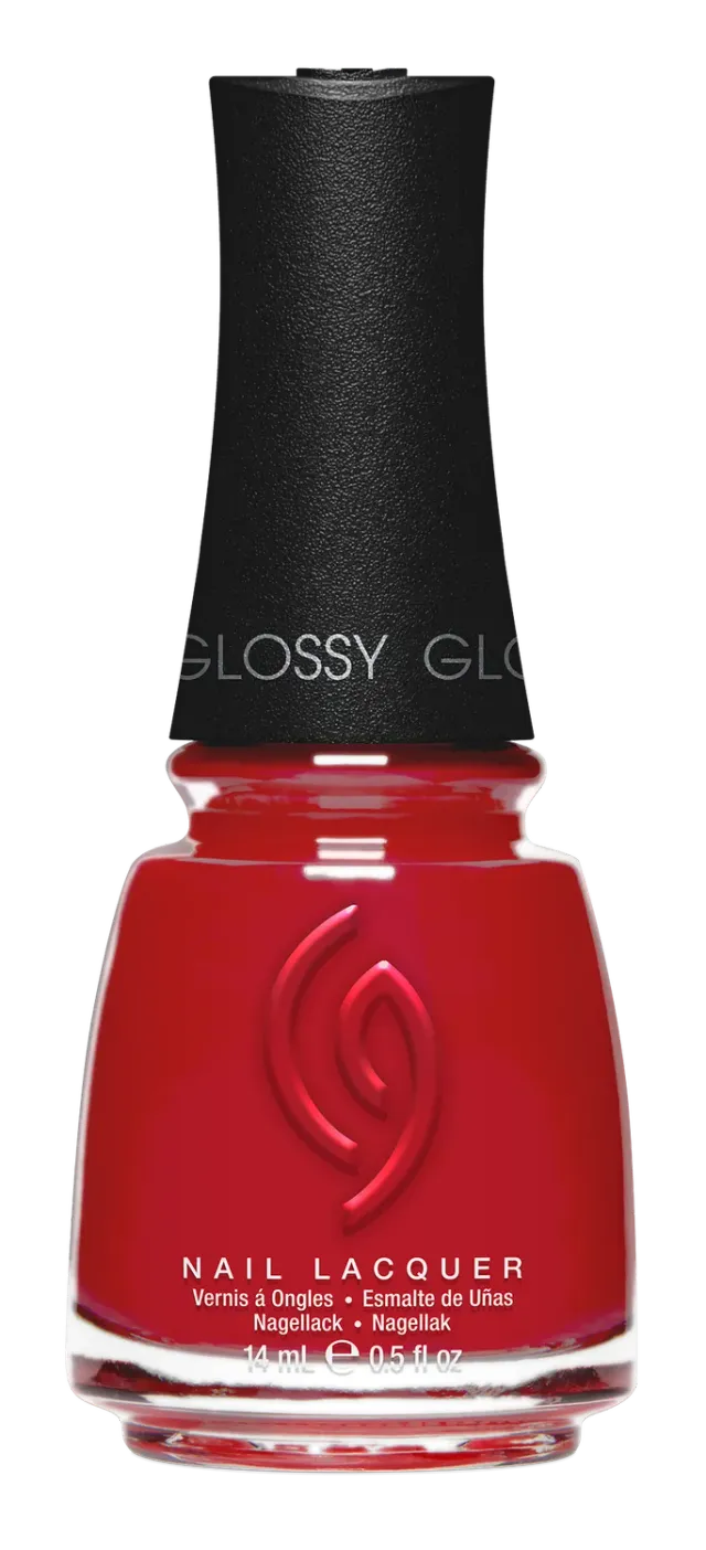 China Glaze Cozy Crimson neglelakk dyp rød
