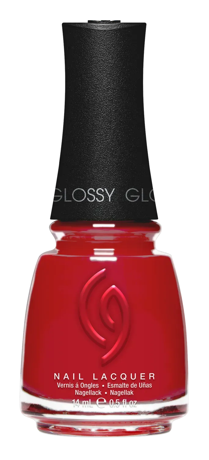 China Glaze Cozy Crimson neglelakk dyp rød