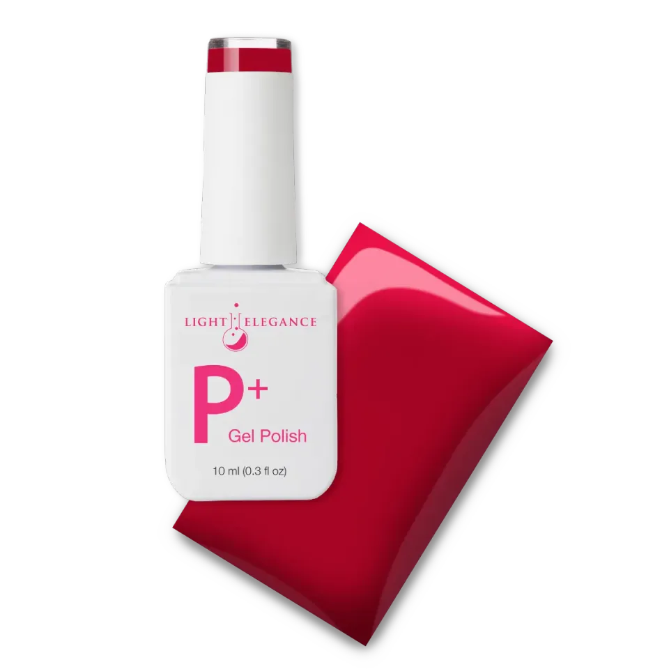 Light Elegance P+ Red Lips gellakk 10 ml krem rød