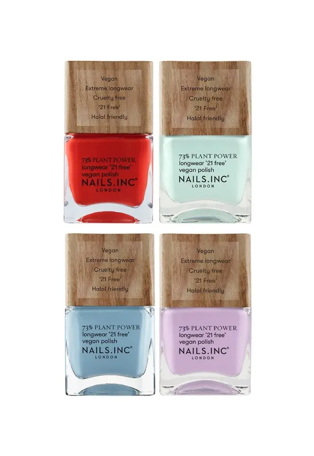 Nails Inc London Plant Power Loud/Proud neglelakksett 4-pk