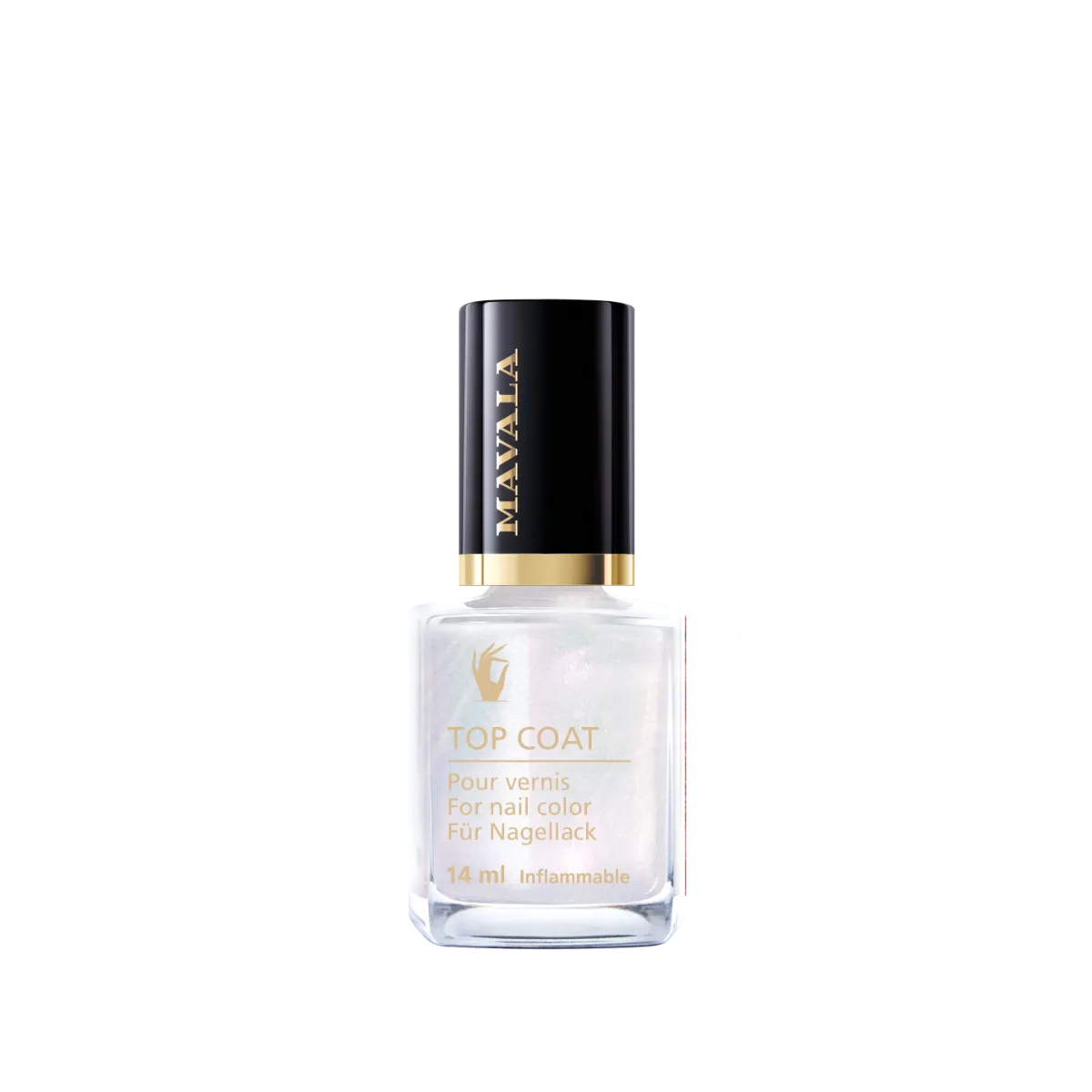 Mavala Star Top Coat glitter-overlakk sølv gull rosa