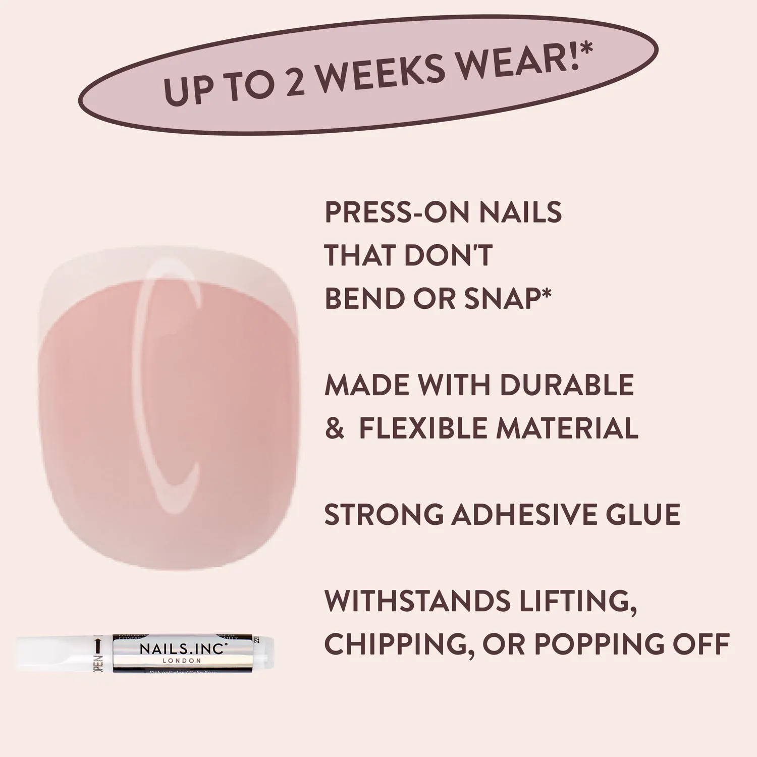Nails Inc London Classic Kim fransk pressnegler