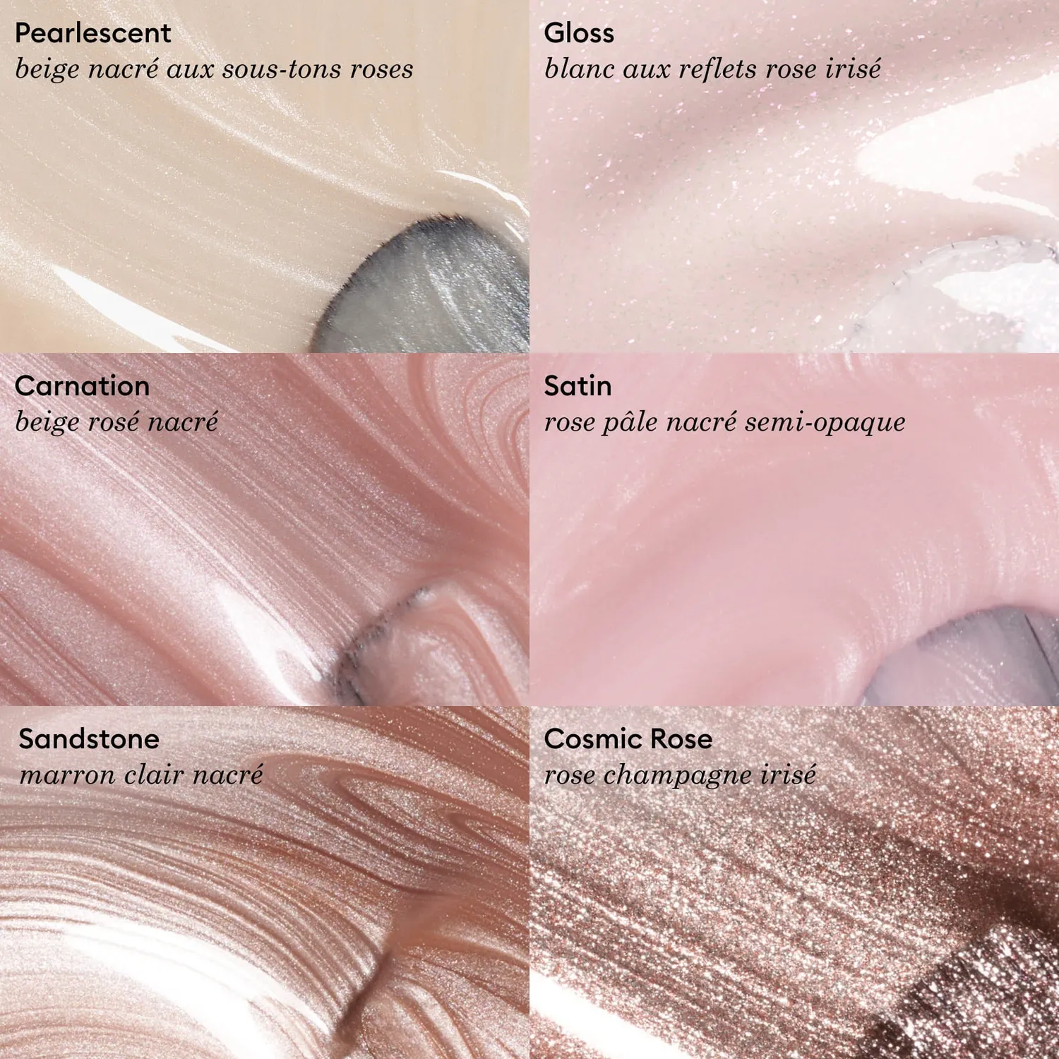 Manucurist Green Cosmic Rose neglelakk irisé champagne