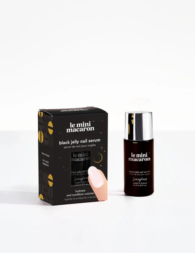 Le Mini Macaron Lunegloss negleserum black jelly 10 ml