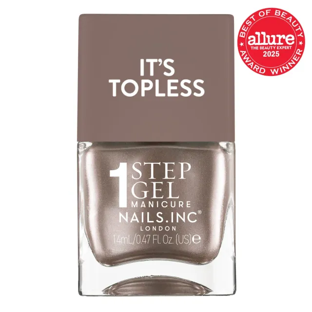 Nails Inc Its Topless Khloe neglelakk rosa 1-step gel