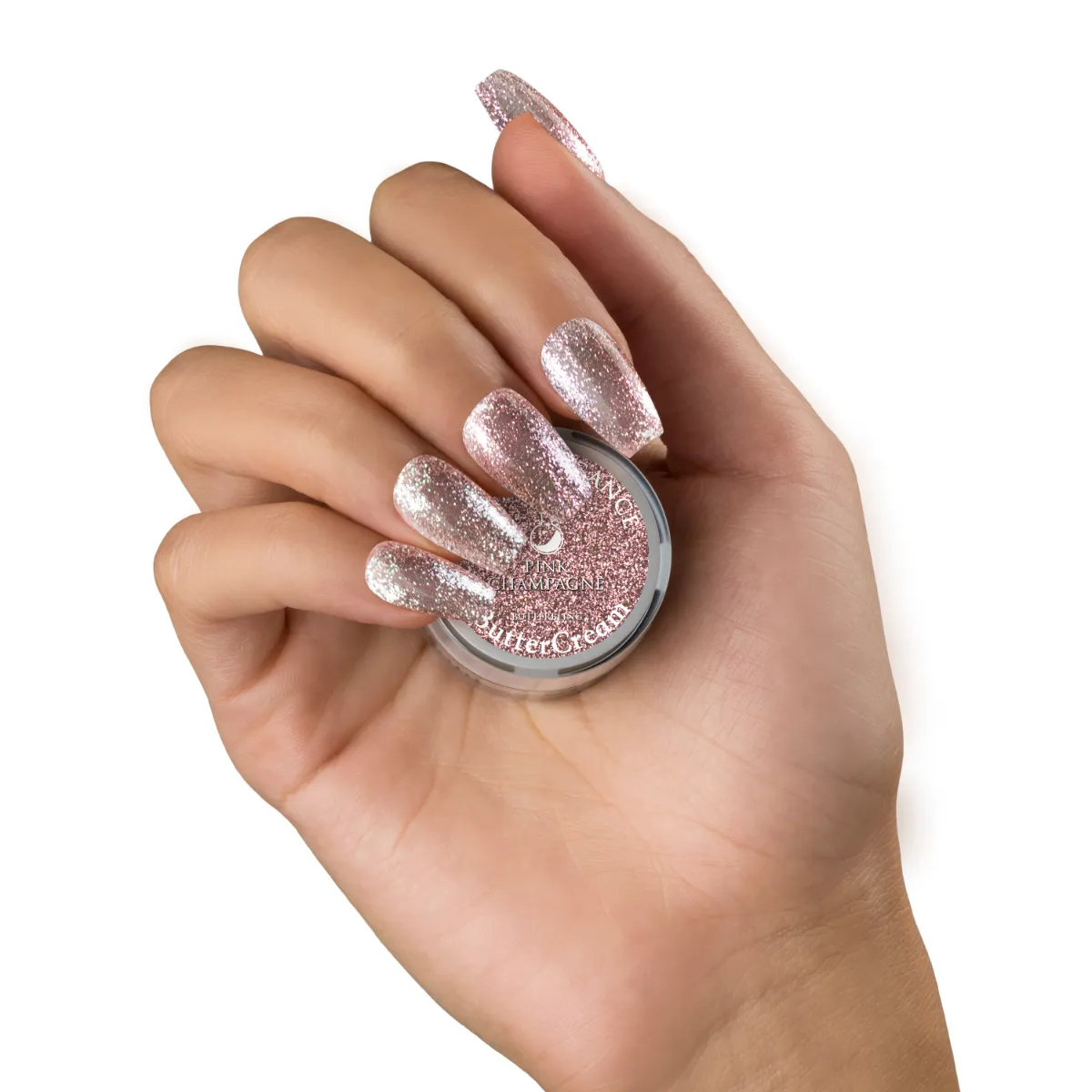 Light Elegance ButterBling Pink Champagne gel neglelakk roségull