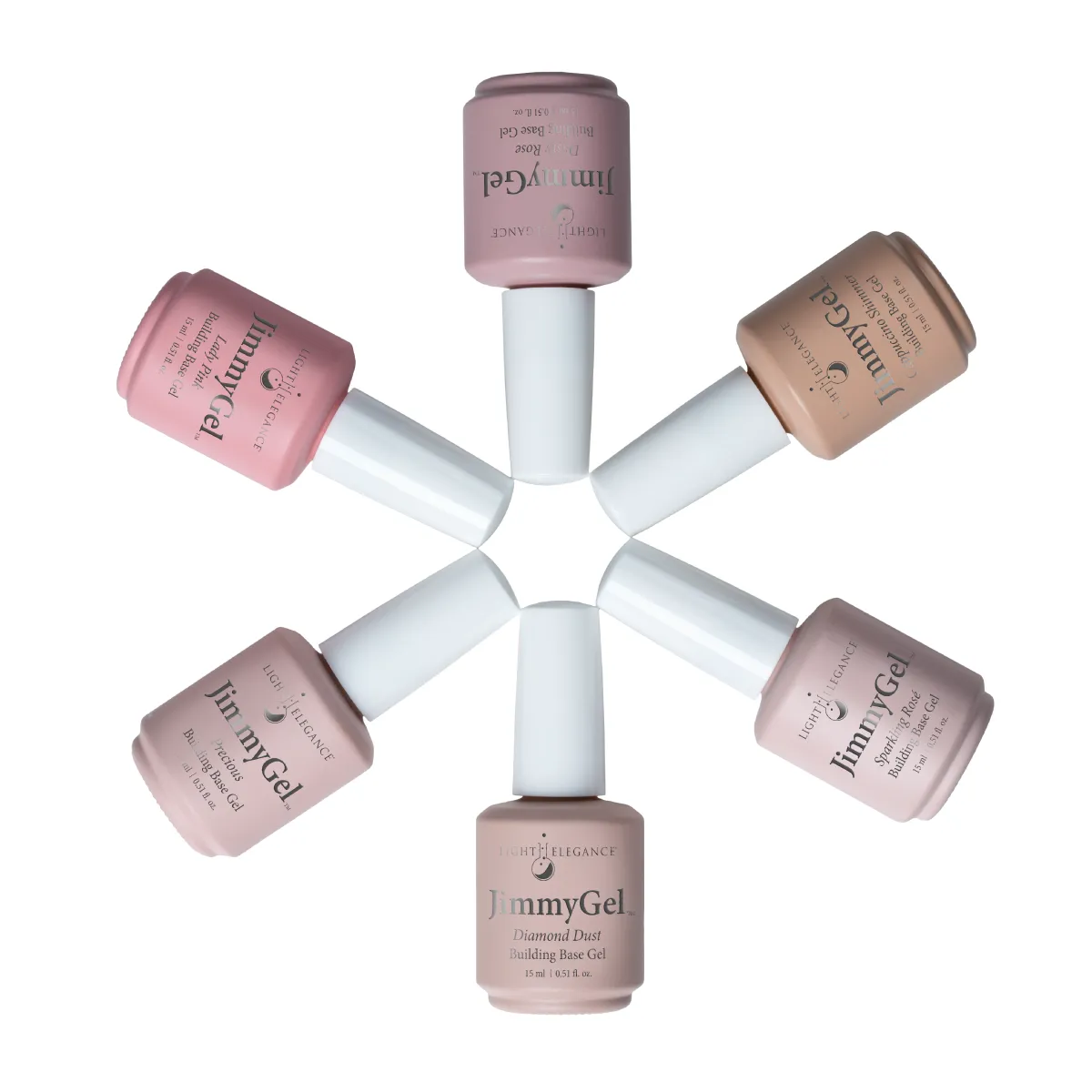 Light Elegance JimmyGel Lady Pink byggelakk kremrosa