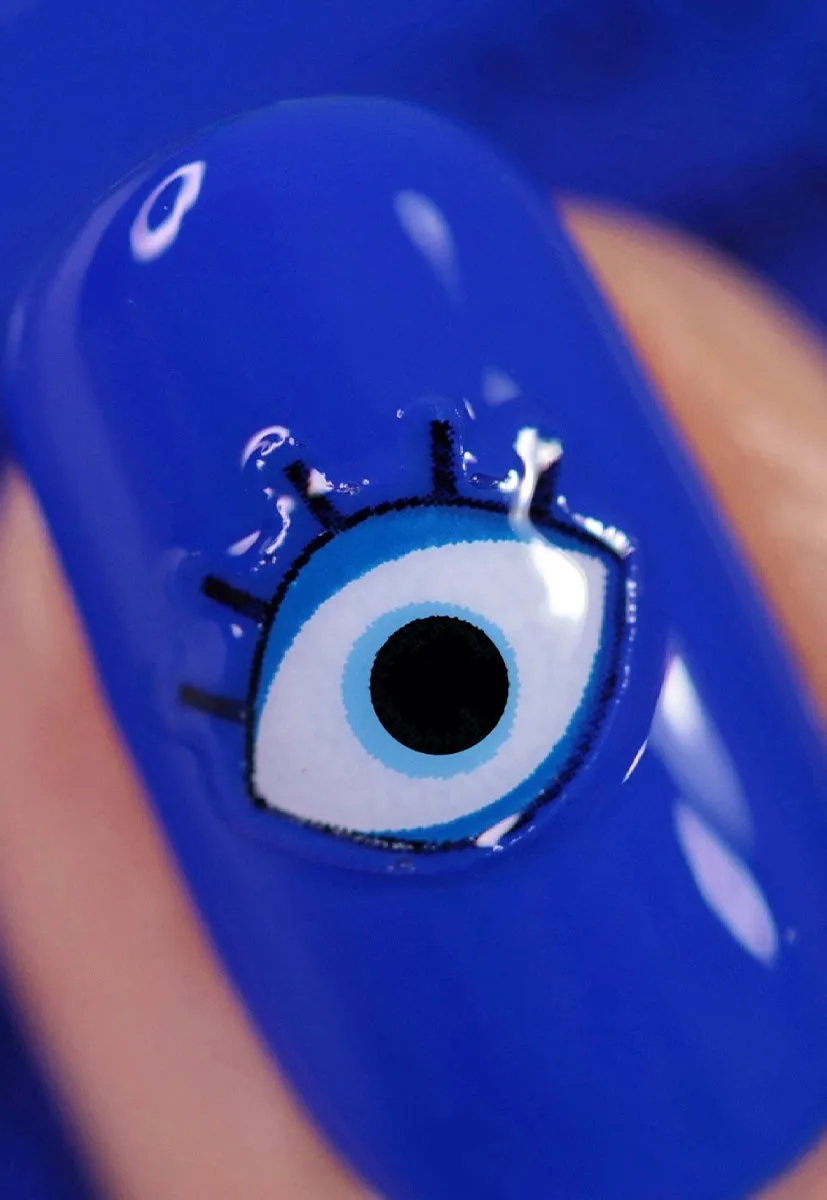 Nails Inc Made In Mykonos neglelakk sett med stickers
