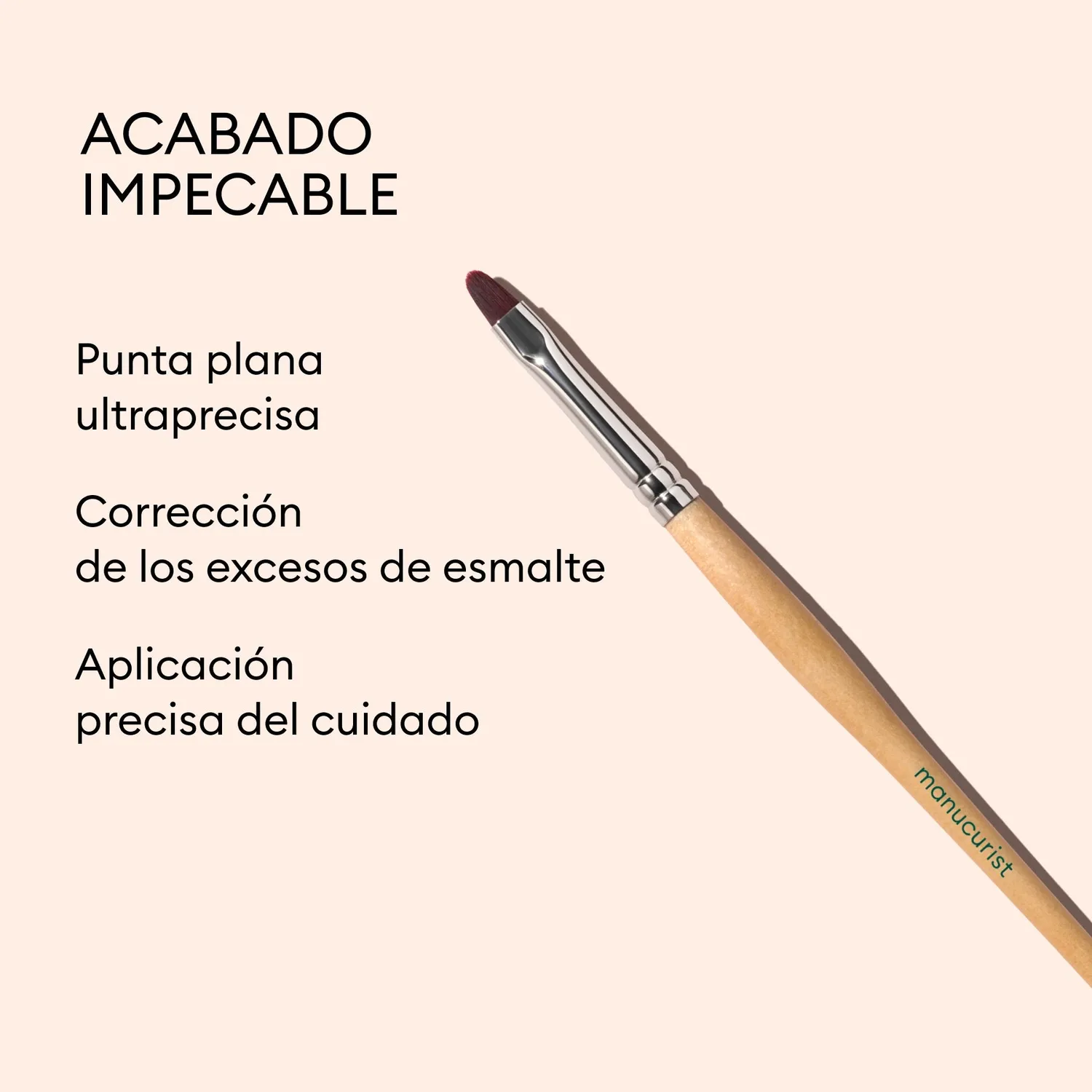 Manucurist Flat Brush neglepensel flat brush