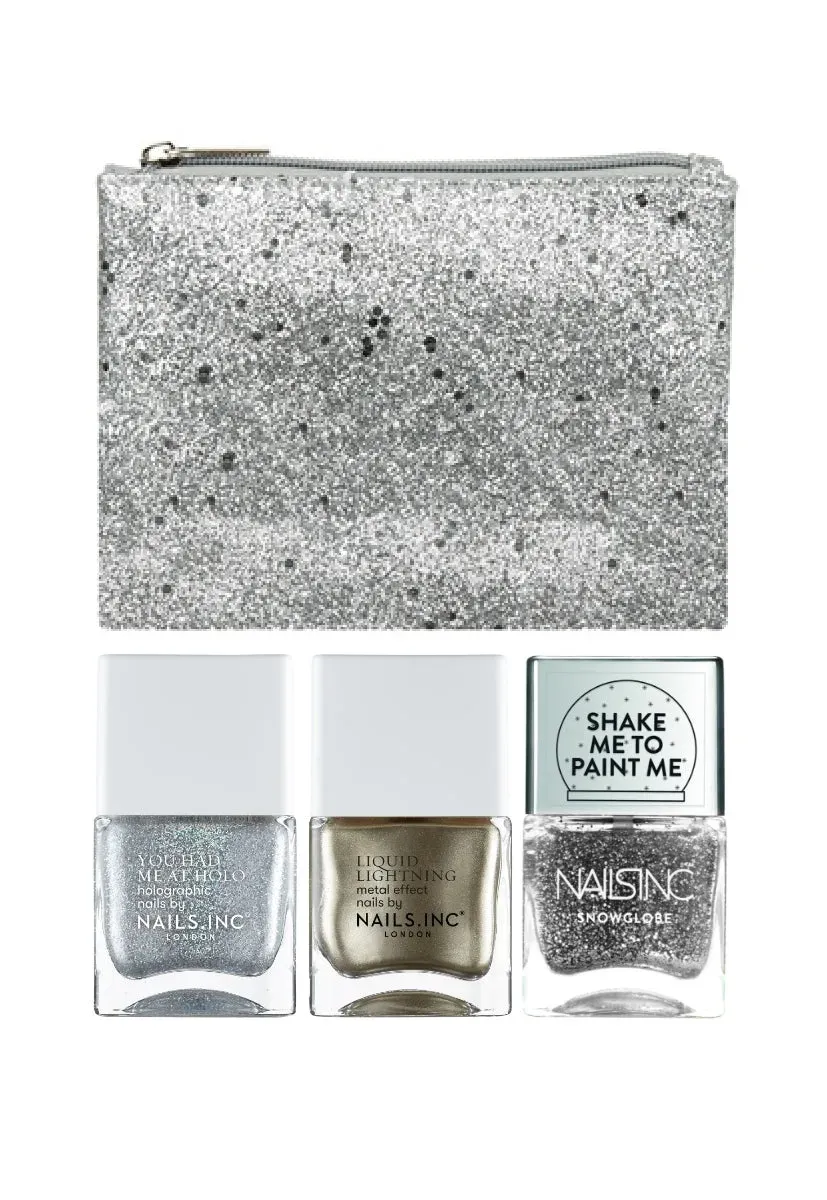 Nails Inc Sparkle Season neglelakk sett 4-pakn glitter