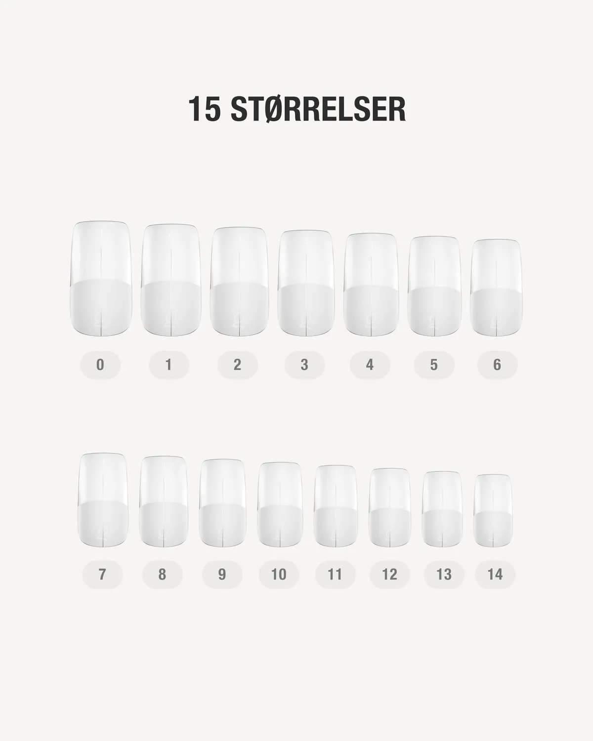 The Gel Collection Square Short geltipper 360 stk – rett form