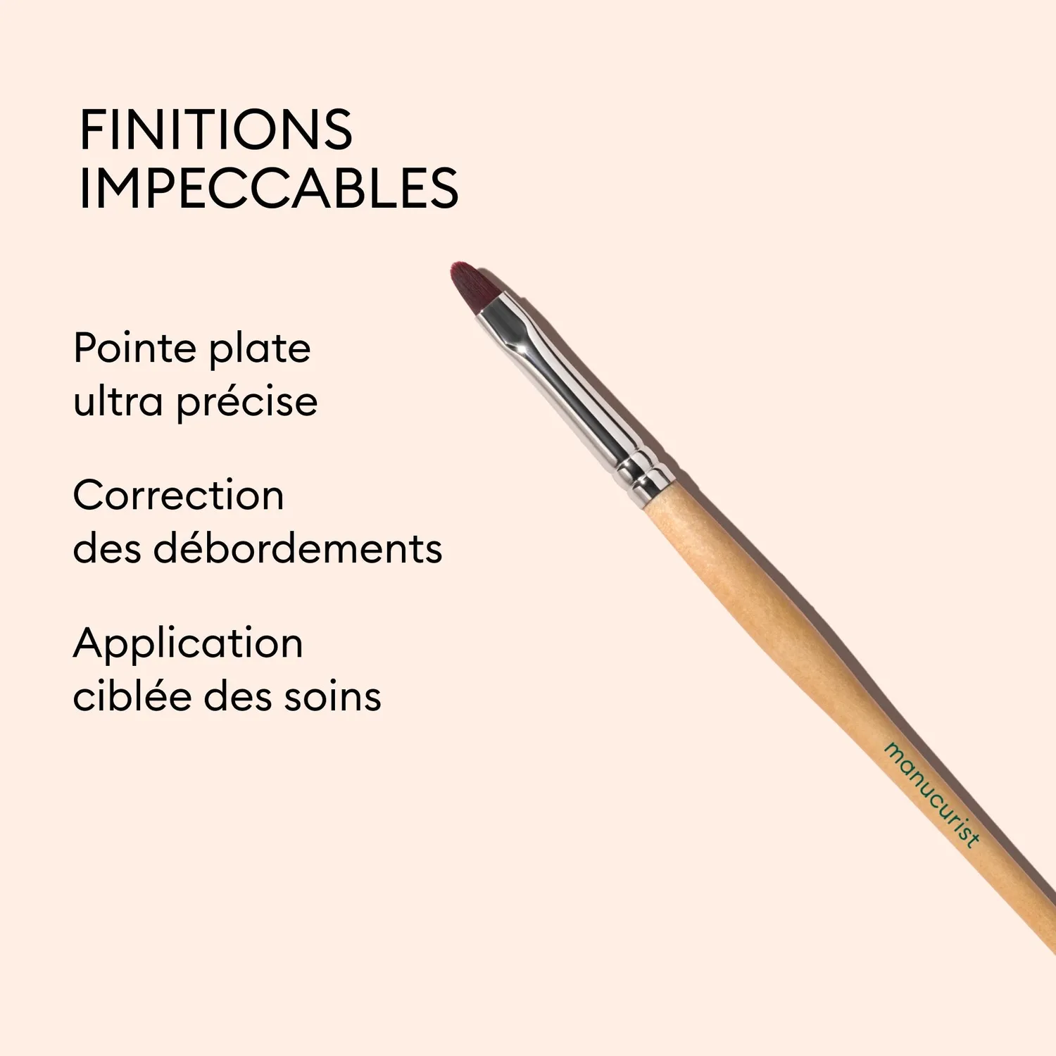 Manucurist Flat Brush neglepensel flat brush