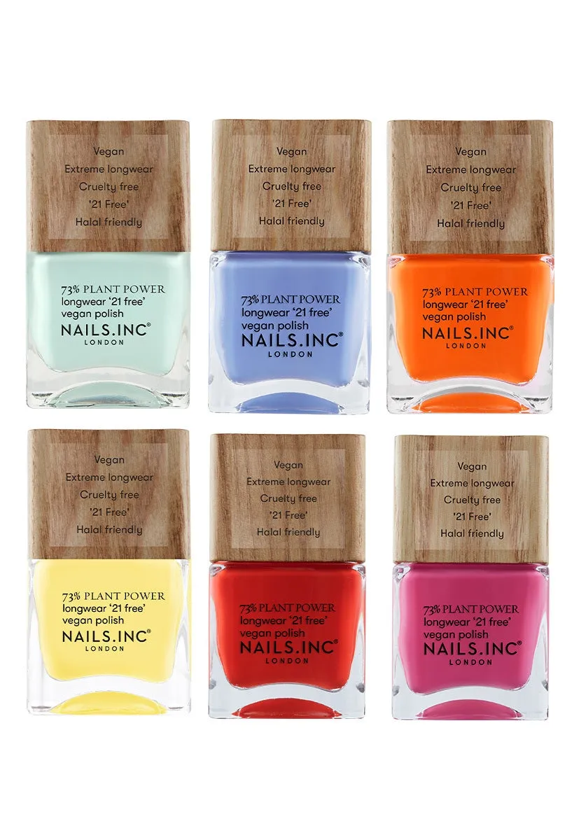 Nails Inc Follow The Rainbow neglelakksett 6-pakning creme