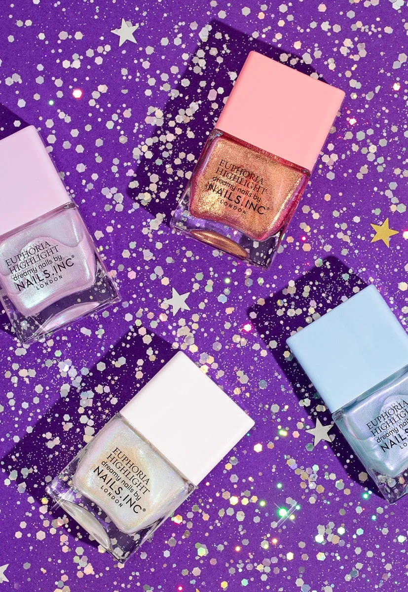 Nails Inc London Make It Mythical Euphoria Highlight neglelakk perlemor