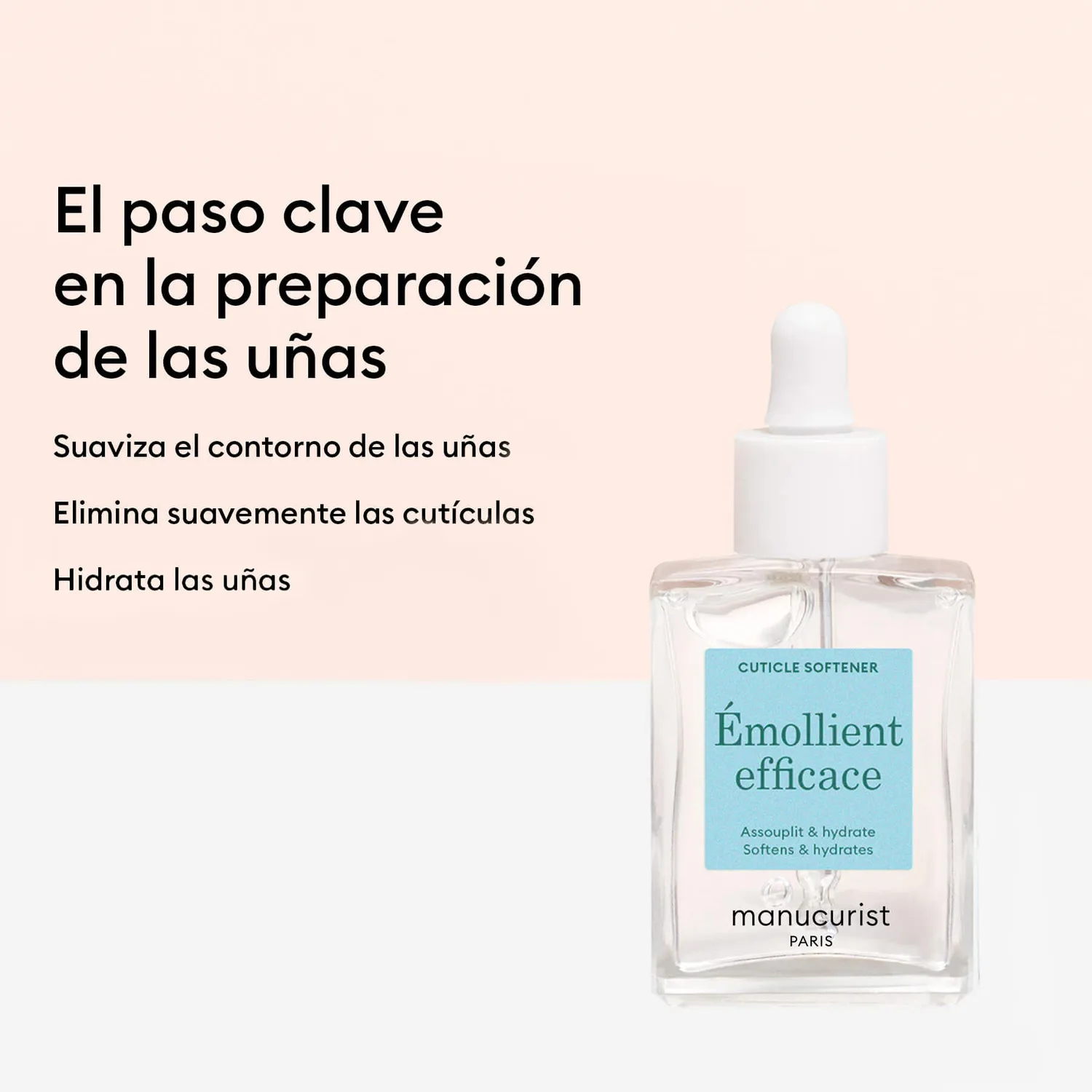 Manucurist Effective Emollient neglebåndmykner gel fukt