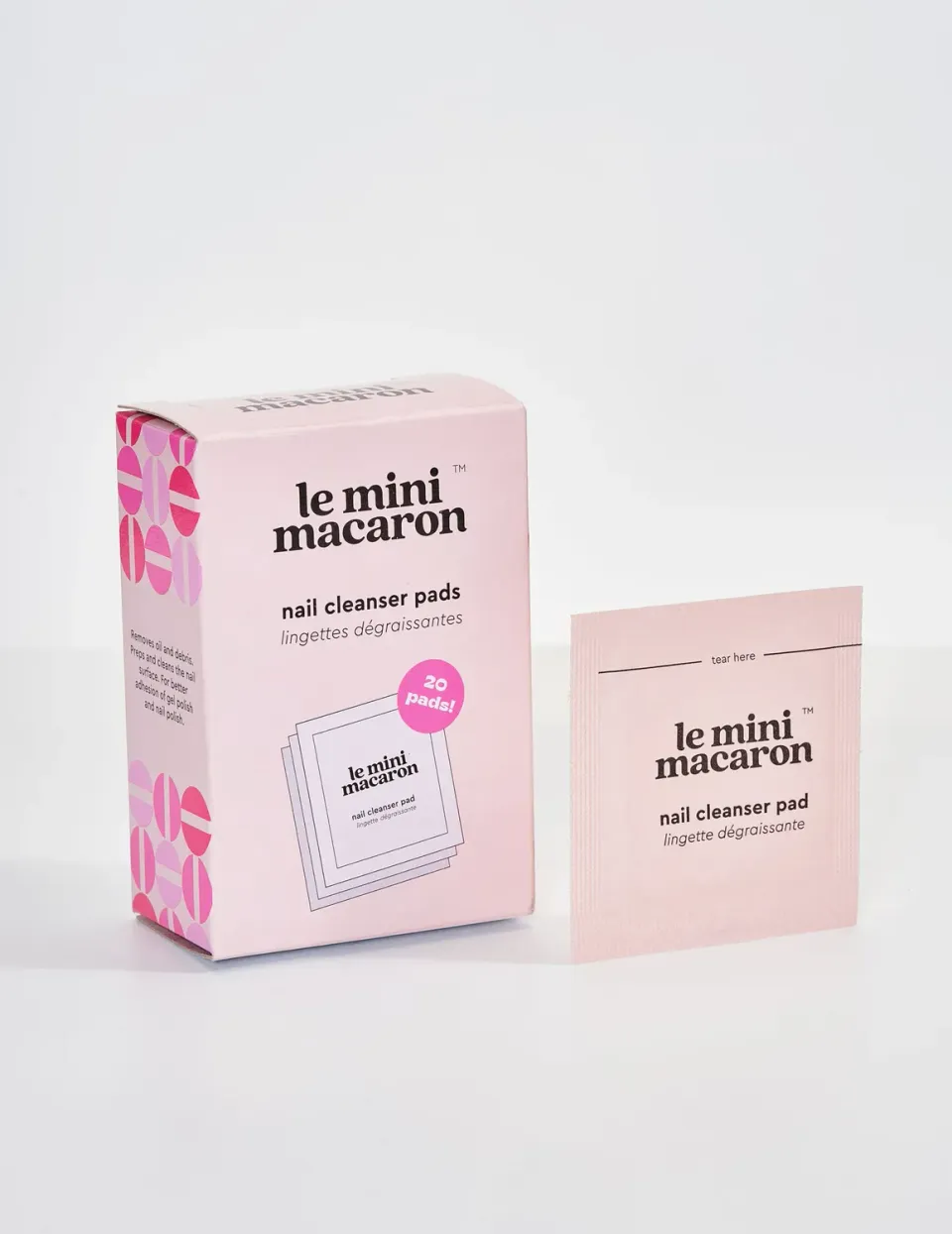 Le Mini Macaron Nail Cleanser Pads 20 stk – parfymefri
