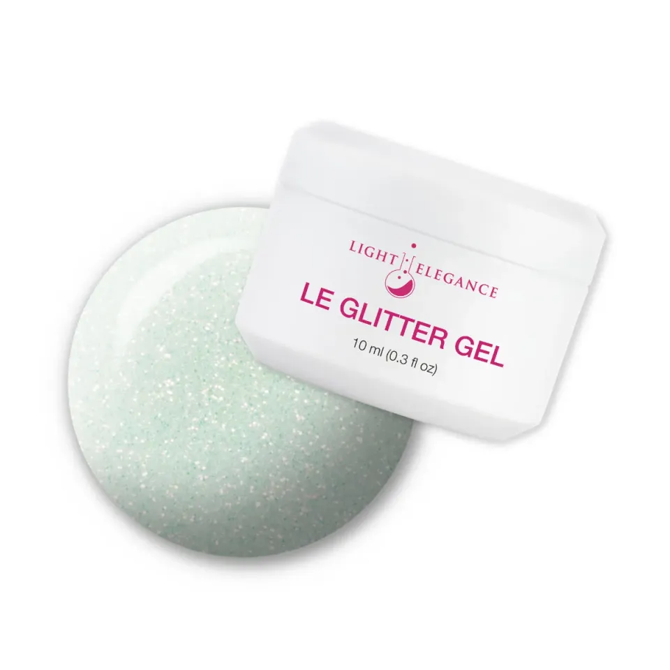 Light Elegance Glitter Gossip and Glow glittergel 10 ml mint