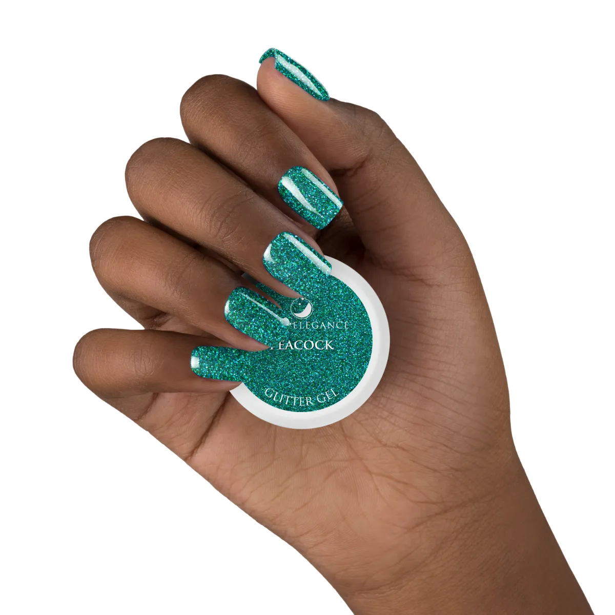 Light Elegance Peacock glitter gel 10 ml turkis