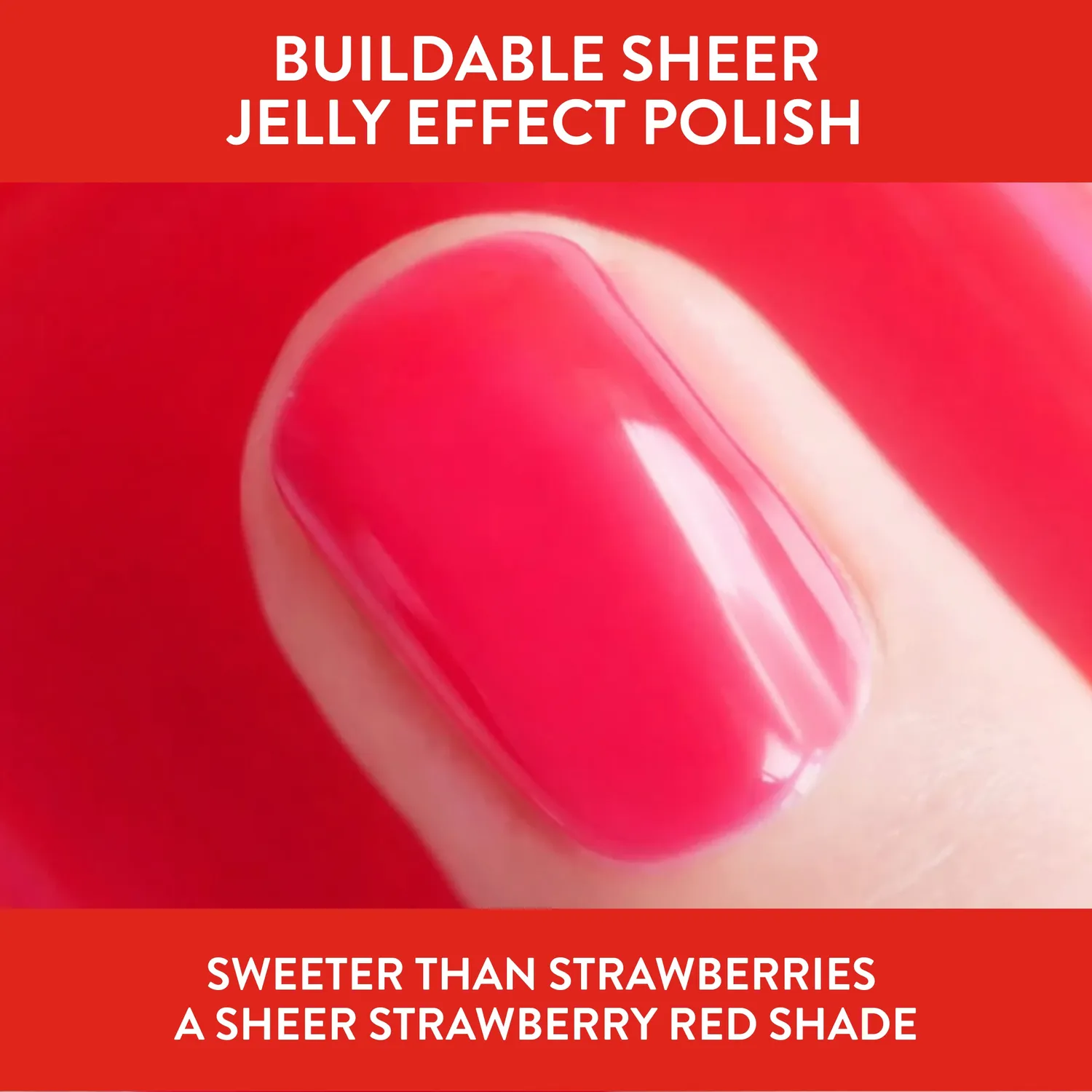 Nails Inc It’s Topless Sweeter Than Strawberries neglelakk jordbær