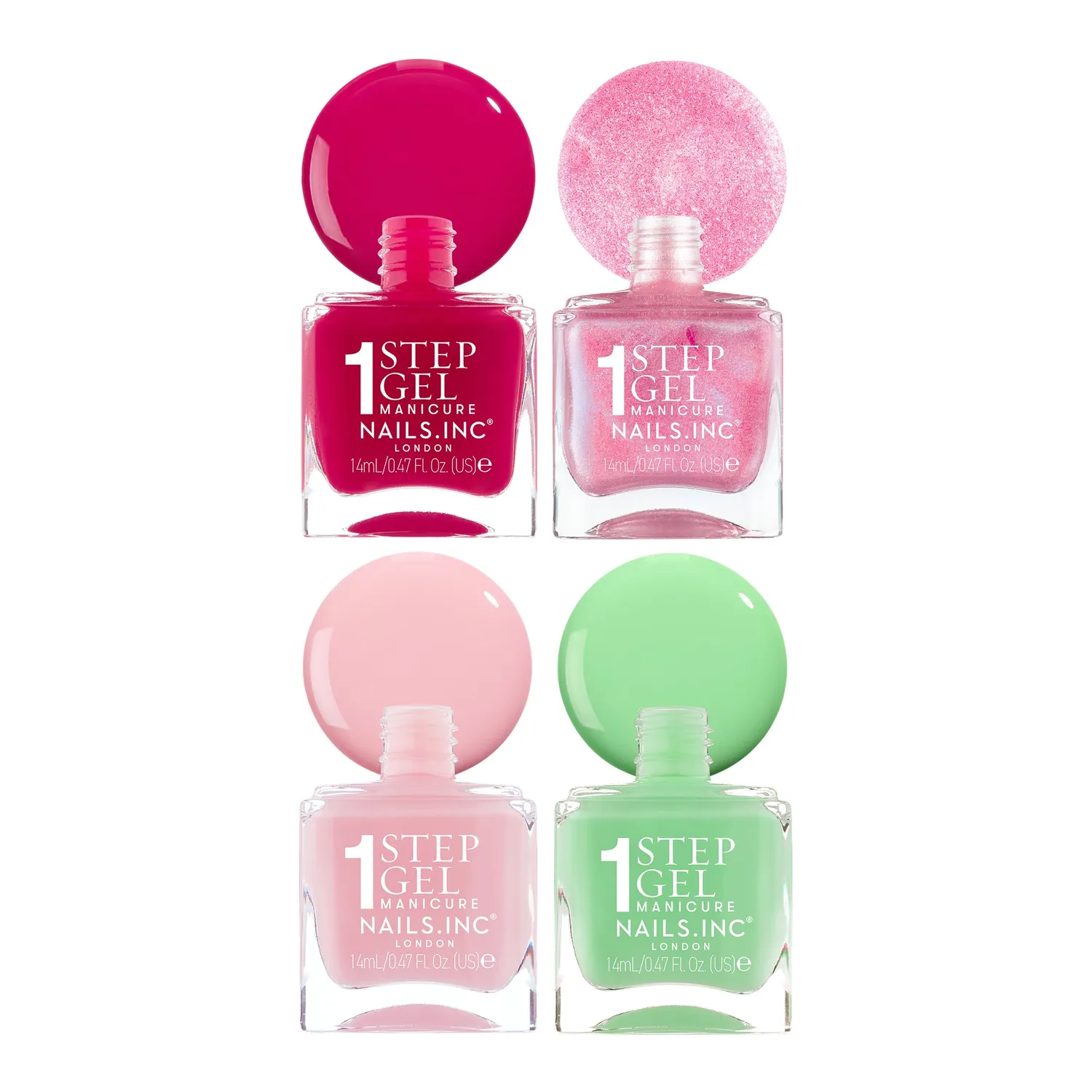 Nails Inc It's Topless Guava Over Drama neglelakk 4-pakning