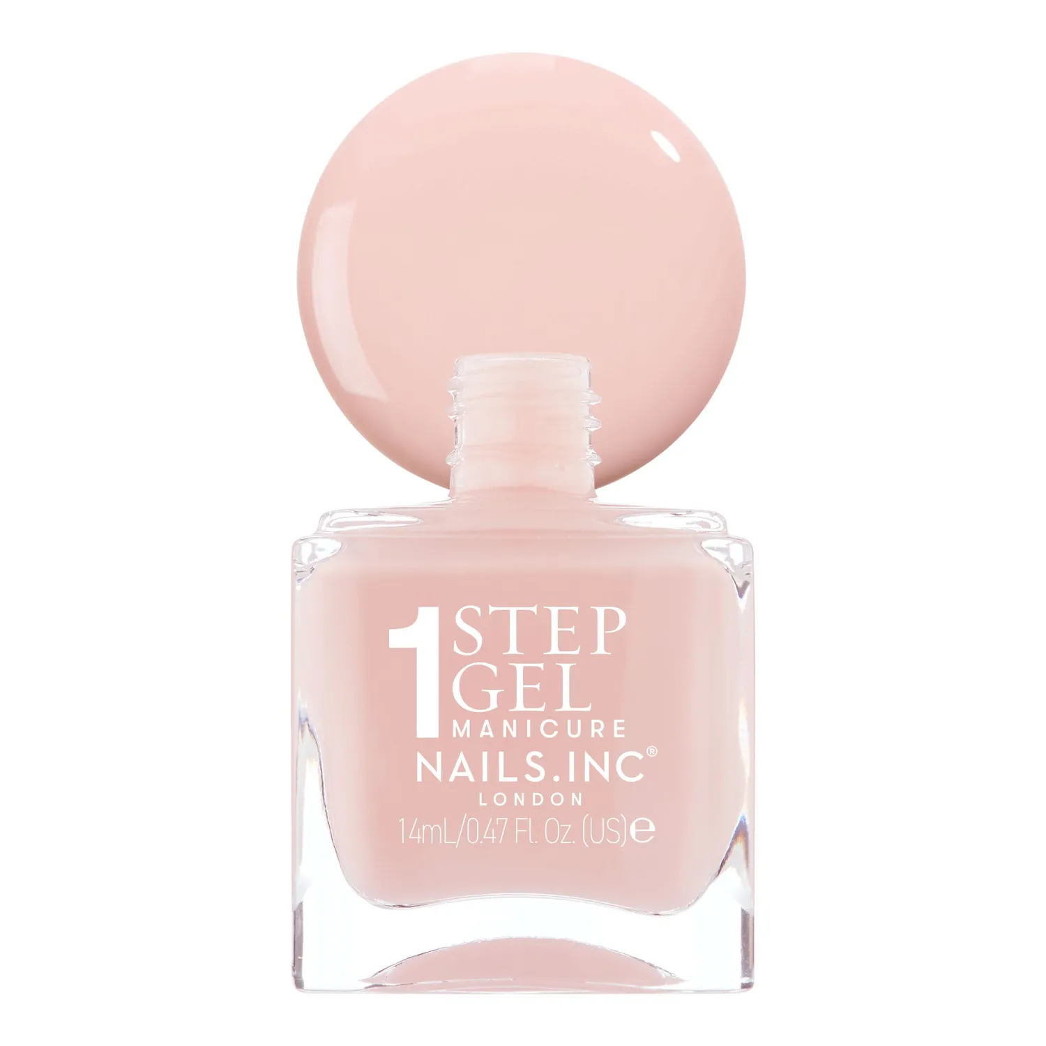 Nails Inc It's Topless Lottie gel neglelakk 1-steg