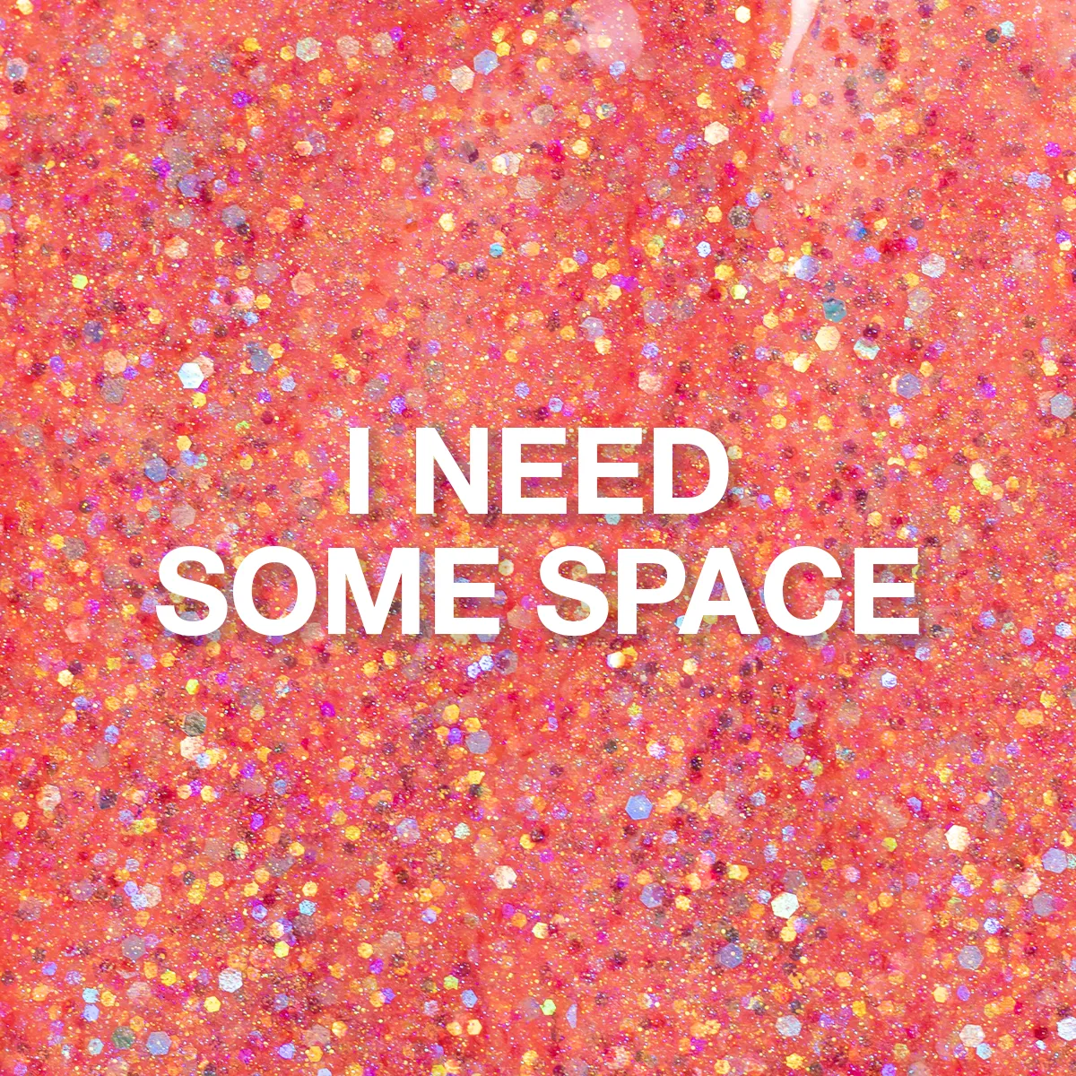 Light Elegance I Need Some Space glittergel 10 ml korall
