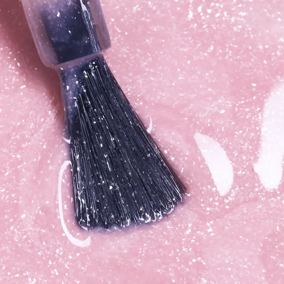 The Gel Collection Pink Disco Shimmer rubber base 10 ml