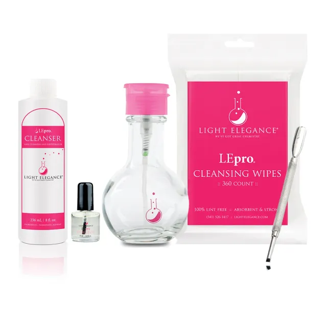 Light Elegance LEpro Essentials neglesett cleanser olje