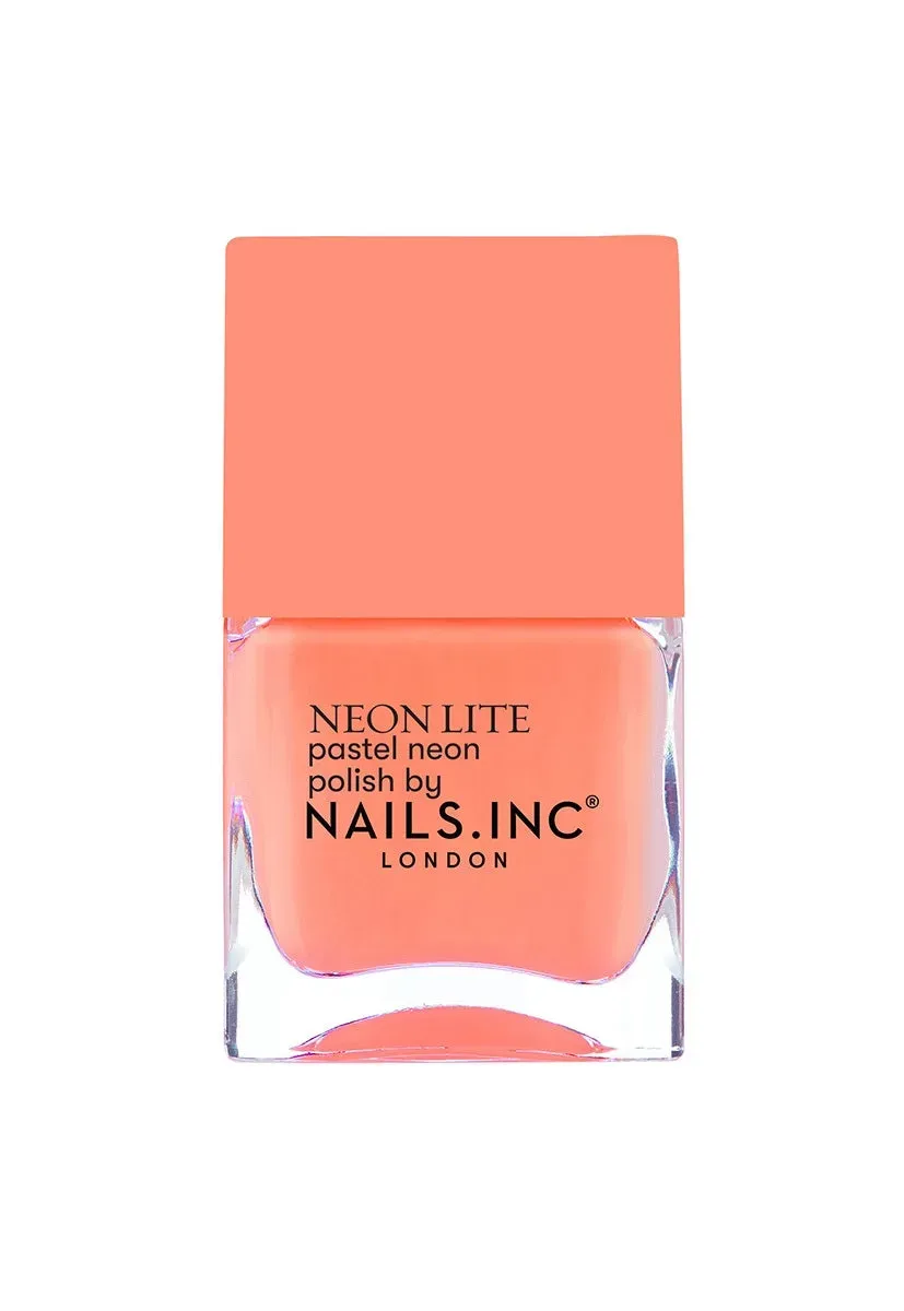 Nails Inc Neon Lite Brighton Grove neglelakk neon oransje