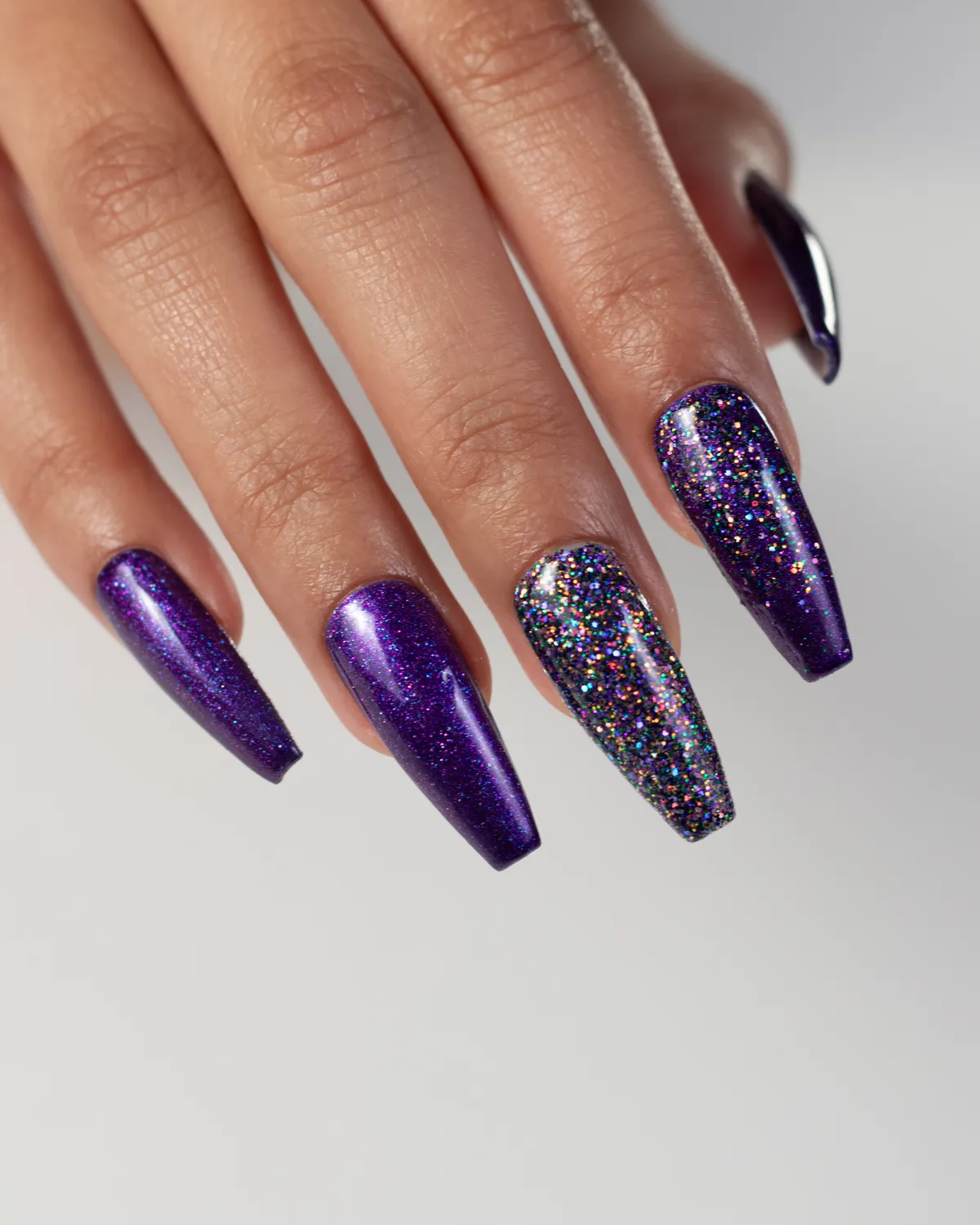 Light Elegance ButterCream Dark Secret fargegel lilla shimmer