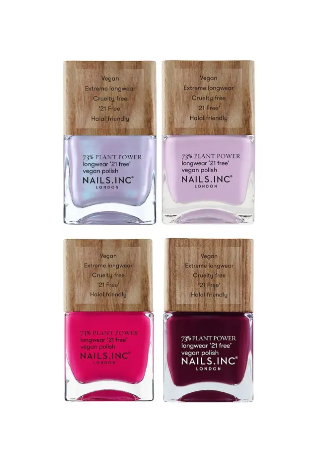 Nails Inc Pop Of Plant Power neglelakk 4-pakn vegansk
